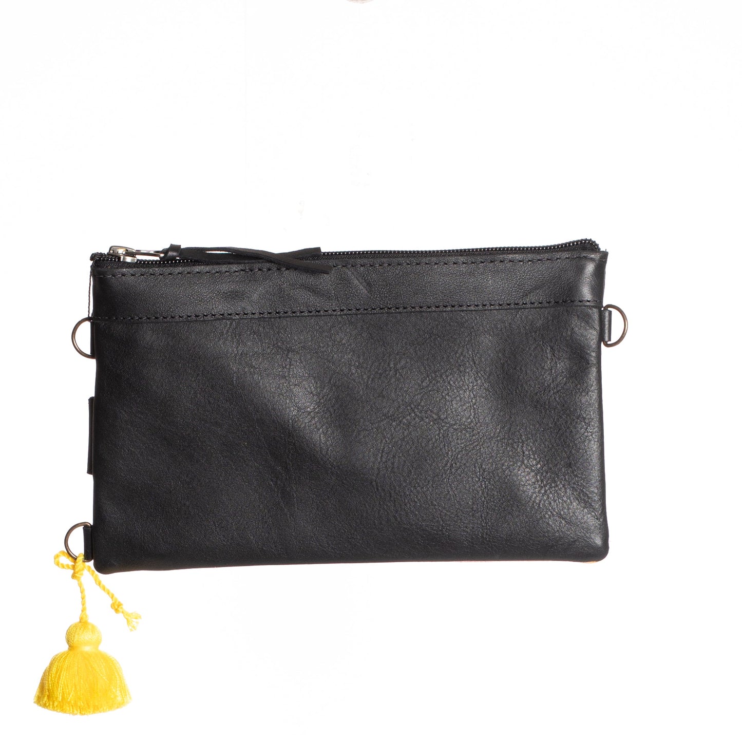 EVERYTHING CLUTCH - TIE DYED DENIM - BLACK - NO. 12521
