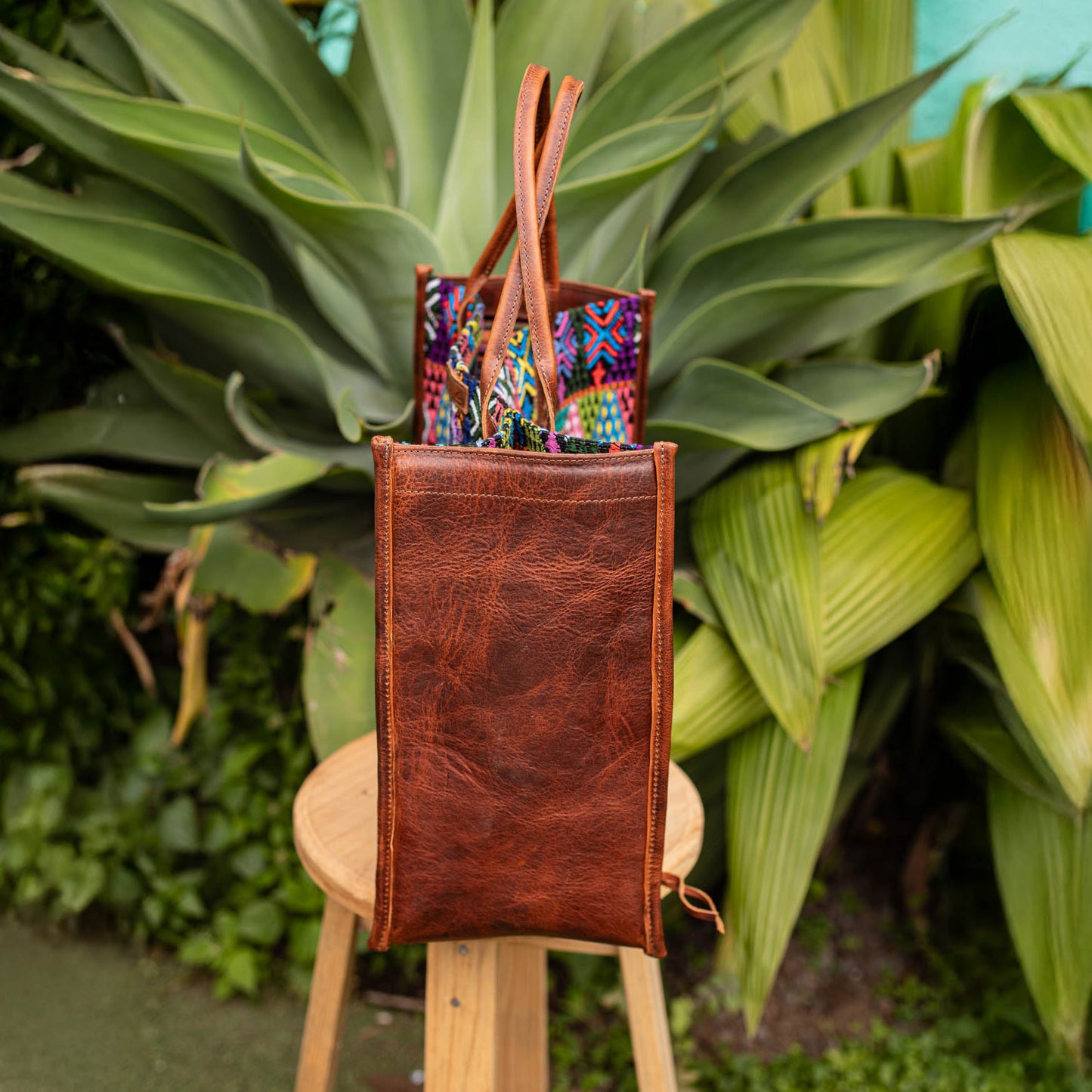 PERFECT TRAVEL TOTE - OOAK HUIPIL - HONEY - NO. 17191