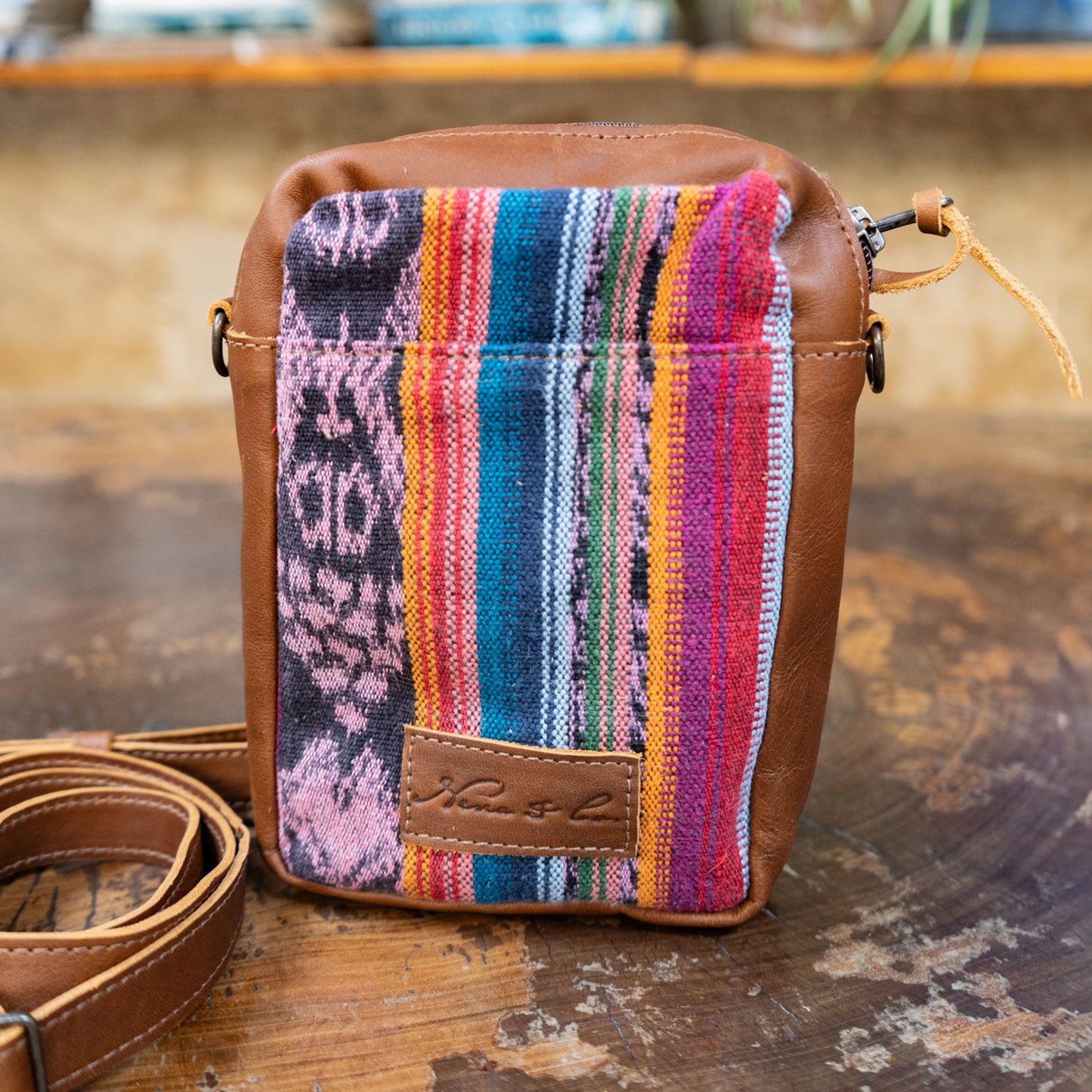 CROSSBODY TRAVEL BAG - CORTE - CAFE - NO. 13864