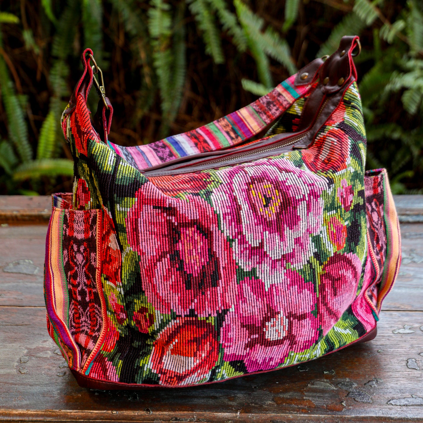 **SHIP WINDOW** BEATRIZ CDB + DIAMANTE STRAP - OOAK HUIPIL - VINO TINTO - NO. 201565