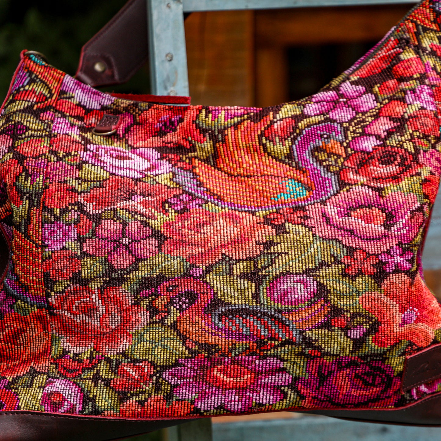 PENELOPE BAG - OOAK HUIPIL - VINO TINTO - NO. 201536