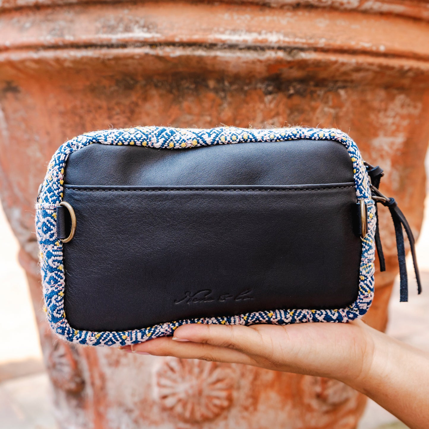 WANDER BAG - OOAK HUIPIL - BLACK - NO. 11462