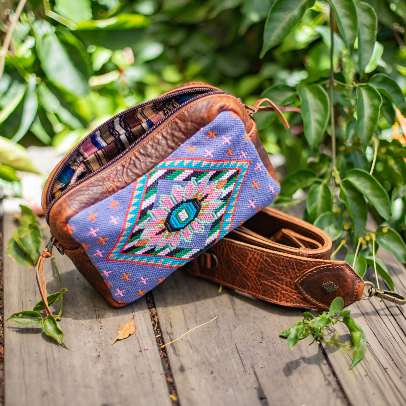 WANDER CROSSBODY SET - H&S PANEL - HONEY - NO. 17358