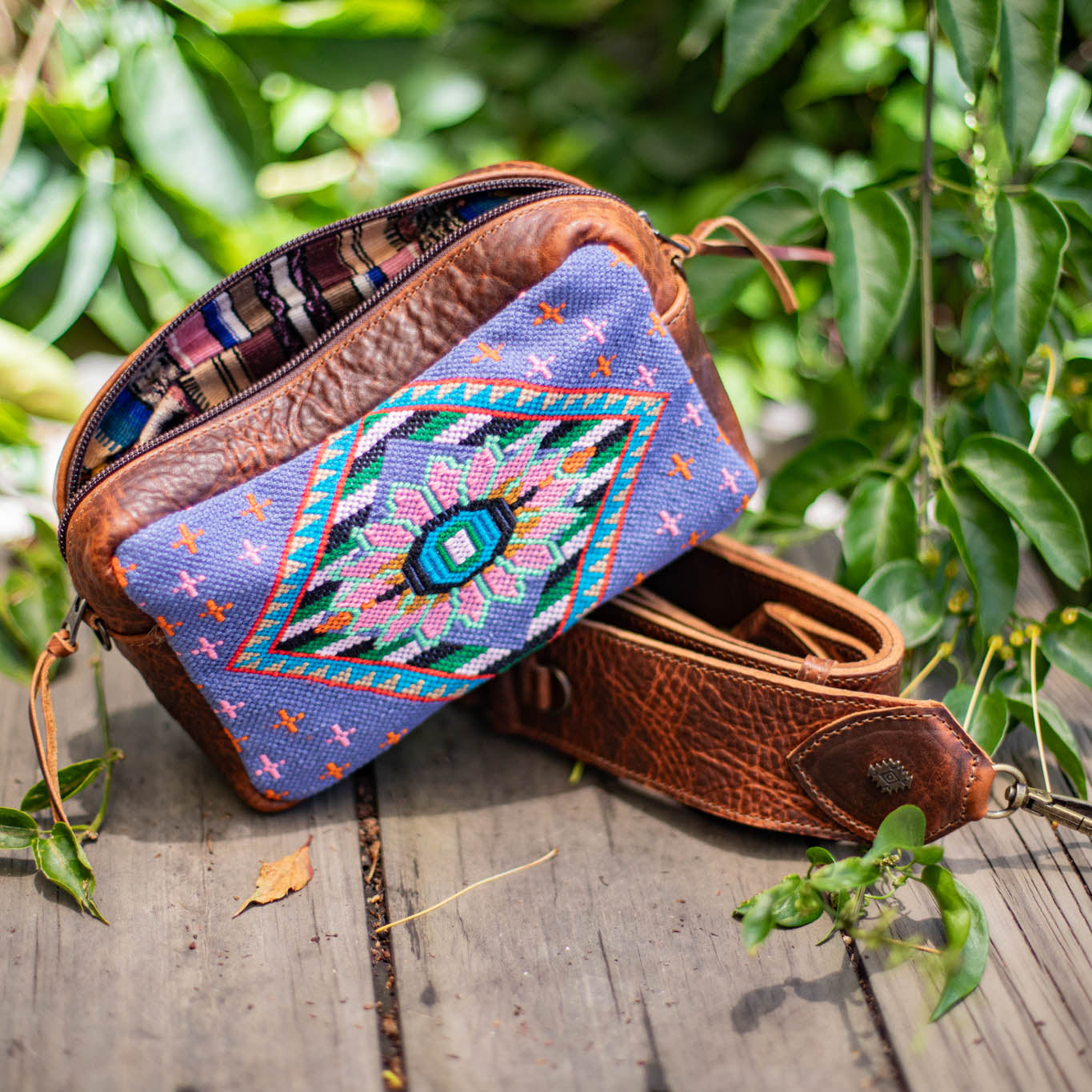 WANDER CROSSBODY SET - H&S PANEL - HONEY - NO. 17358
