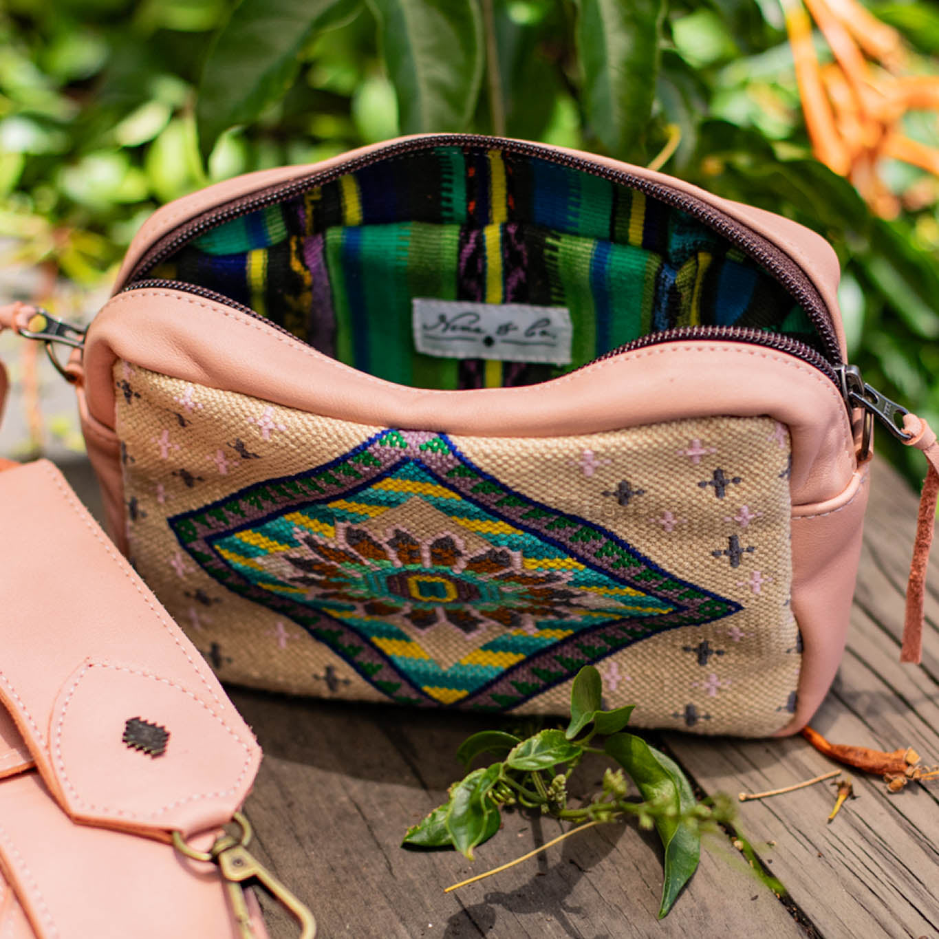 WANDER CROSSBODY SET - H&S PANEL - PEACH - NO. 17364