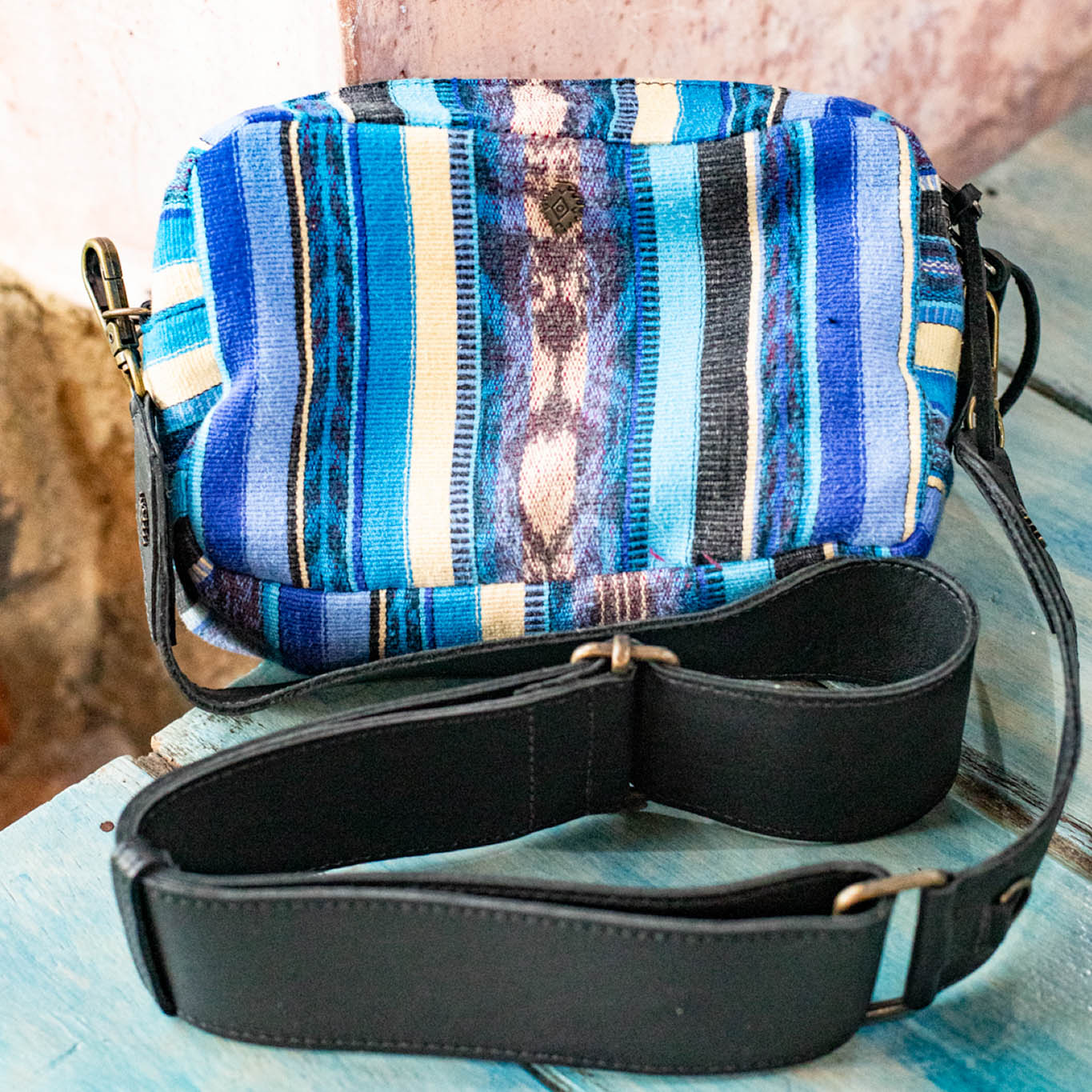 WANDER CROSSBODY BAG + STRAP SET - CORTE - BLACK - NO. 16764