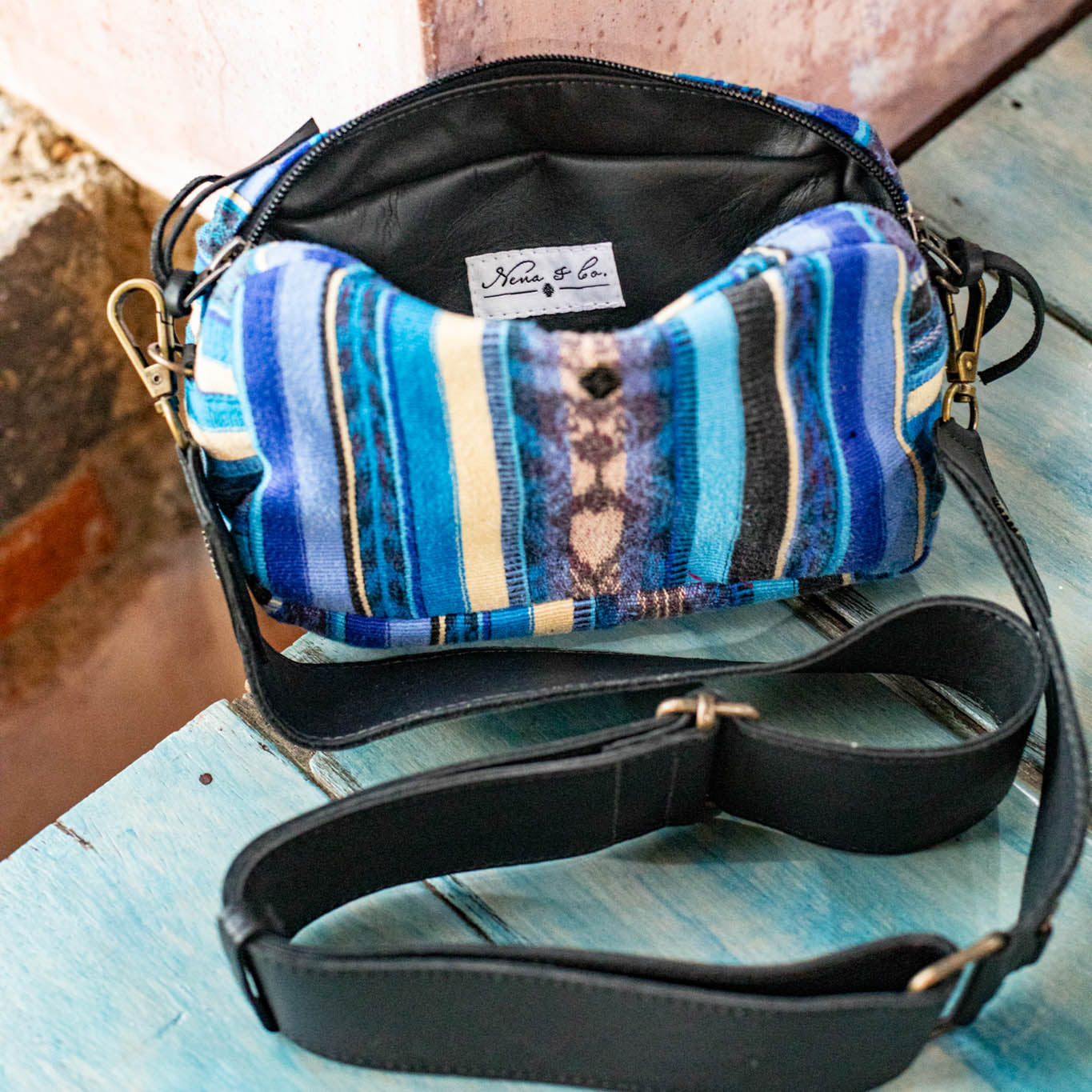 WANDER CROSSBODY BAG + STRAP SET - CORTE - BLACK - NO. 16764