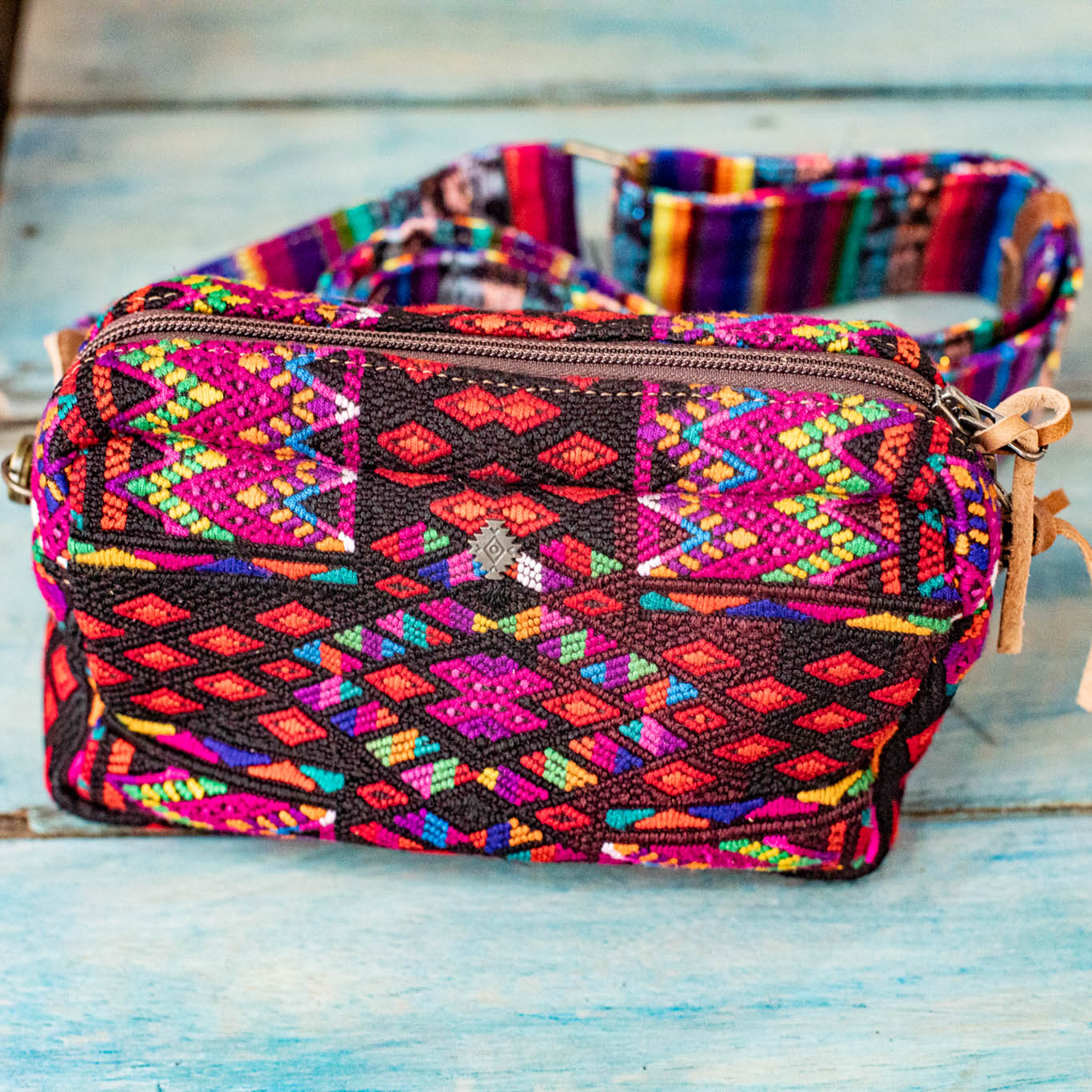 WANDER CROSSBODY BAG + STRAP SET - OOAK HUIPIL & CORTE - FAWN- NO. 16742
