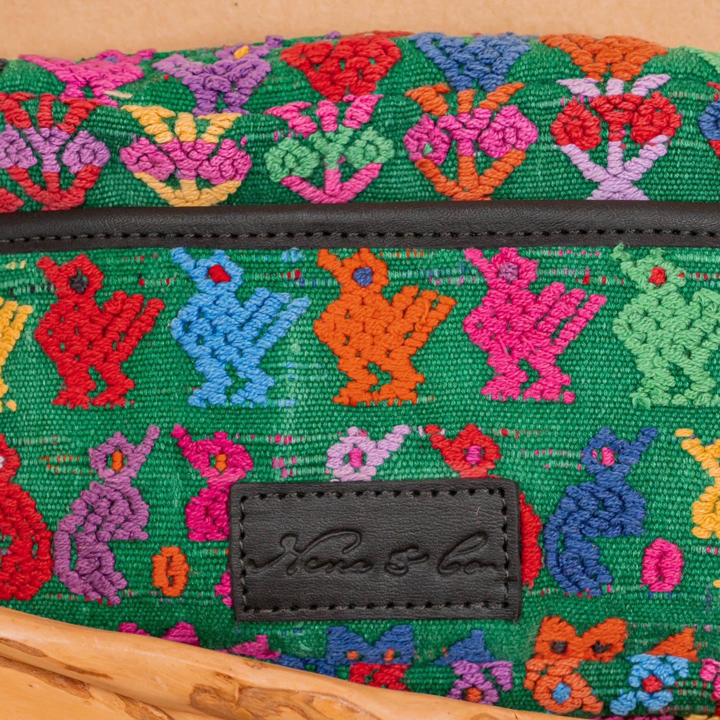 WANDER CROSSBODY BAG + STRAP SET - OOAK HUIPIL & CORTE - BLACK - NO. 16134