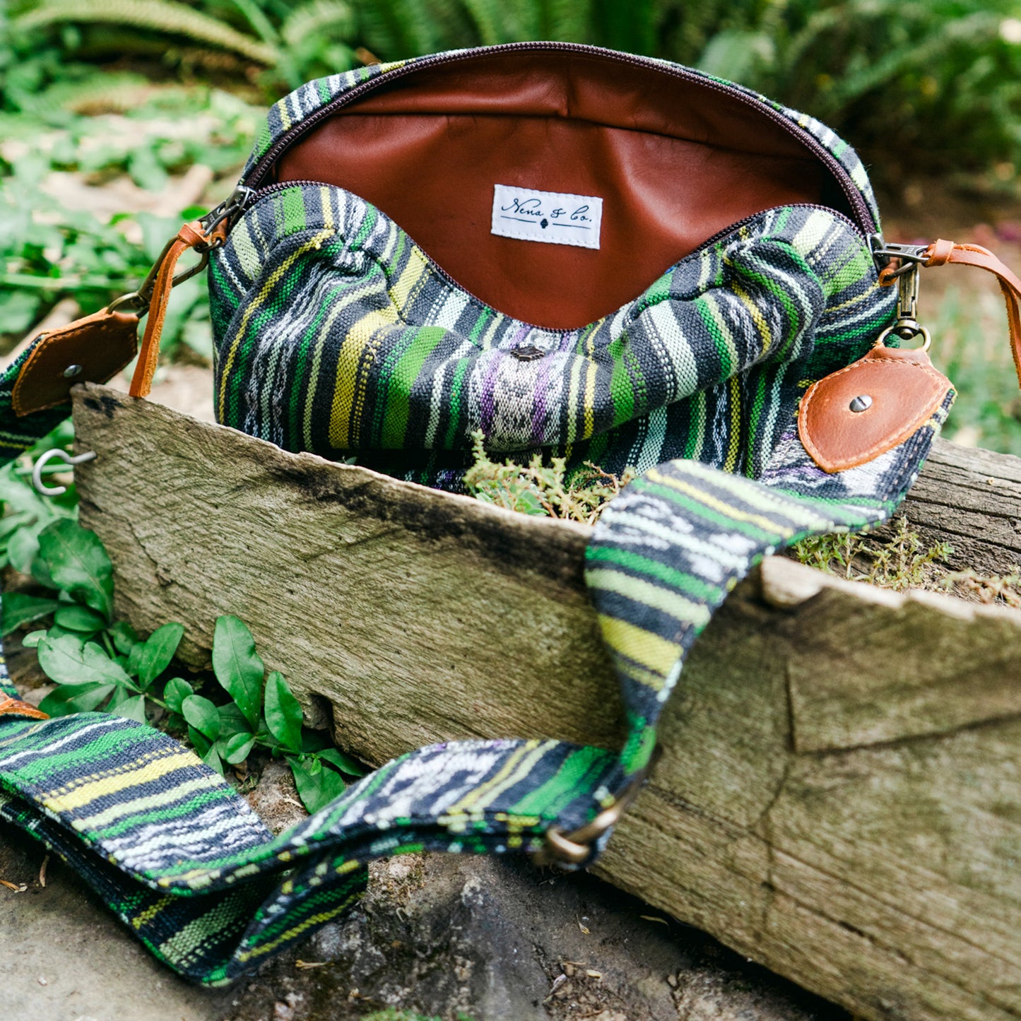 LARGE WANDER CROSSBODY BAG + STRAP SET - CORTE - CAFE - NO. 15778