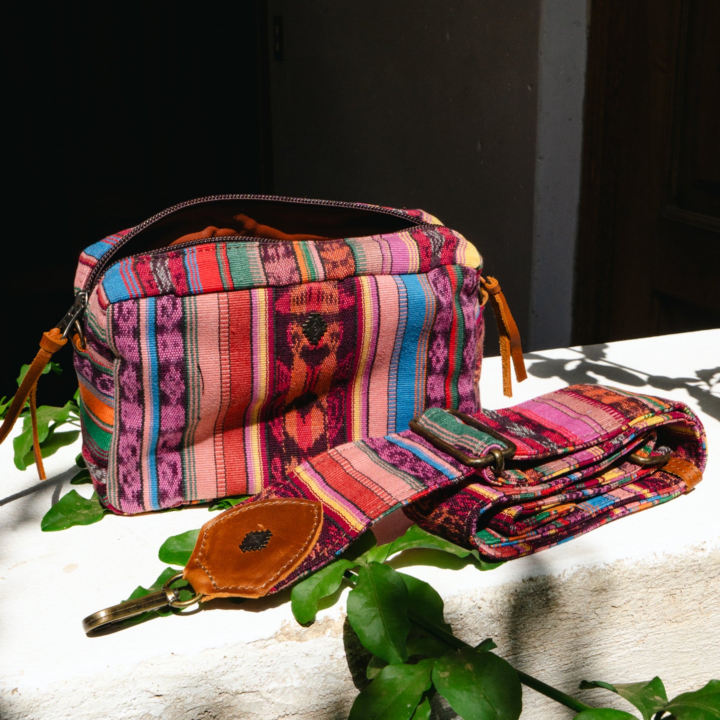 WANDER CROSSBODY BAG + STRAP SET - CORTE - CAFE - NO. 15771