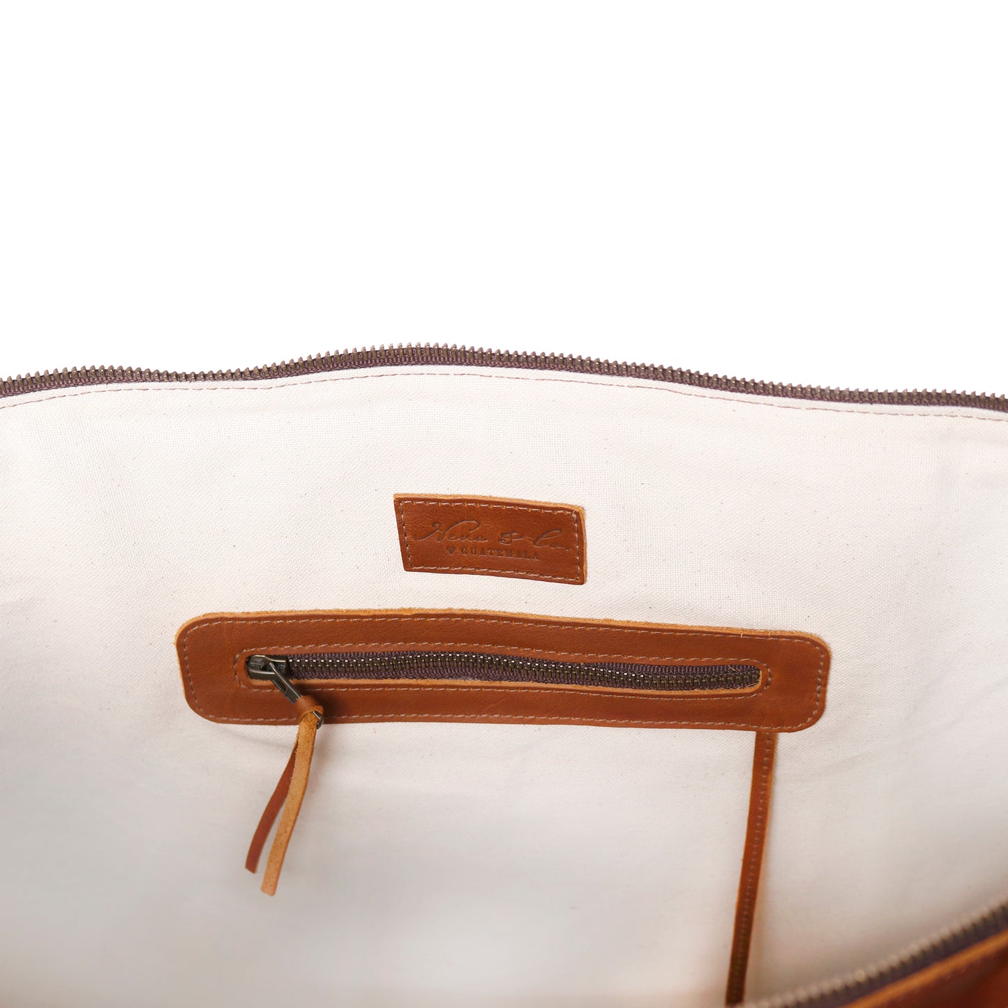 THE PERFECT WEEKENDER - NAVY SUNSET - CAFE LEATHER
