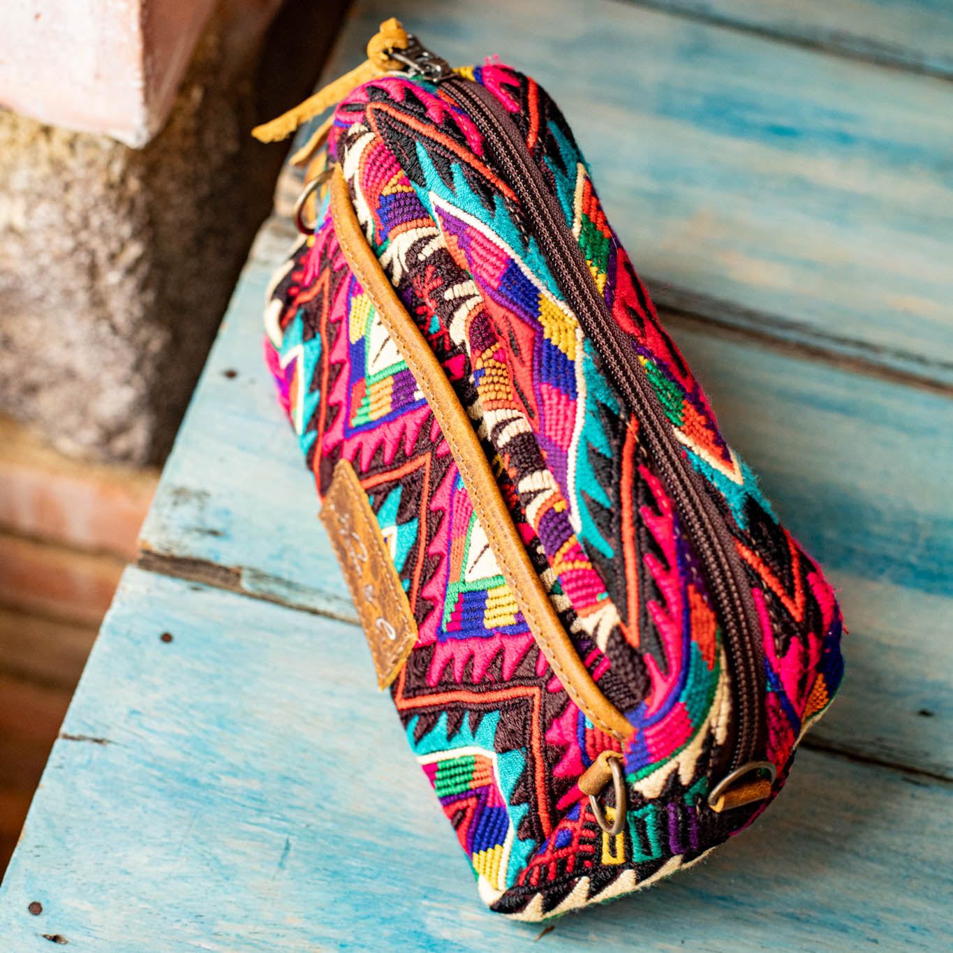 WANDER CROSSBODY BAG + STRAP SET - OOAK HUIPIL - HONEY - NO. 16743