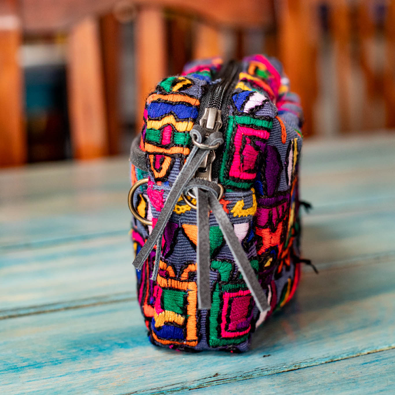 WANDER CROSSBODY BAG + STRAP SET - OOAK HUIPIL - GRAPHITE - NO. 16751