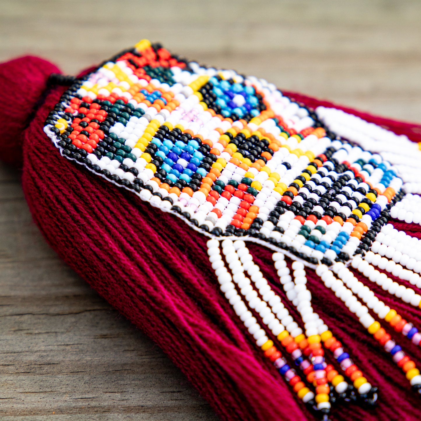 CLASSIC TASSEL - BEADED SKULL