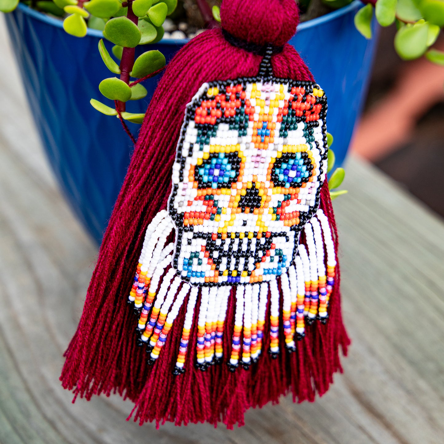 CLASSIC TASSEL - BEADED SKULL