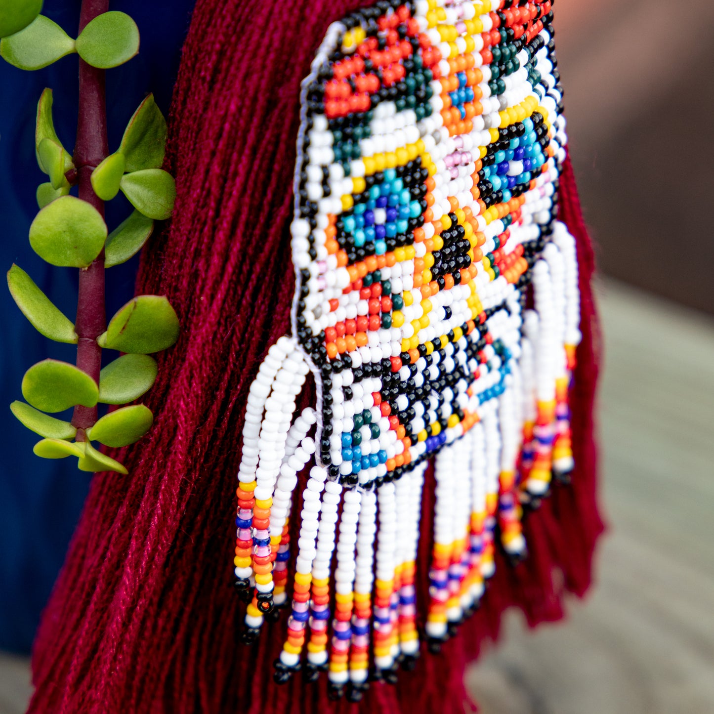 CLASSIC TASSEL - BEADED SKULL
