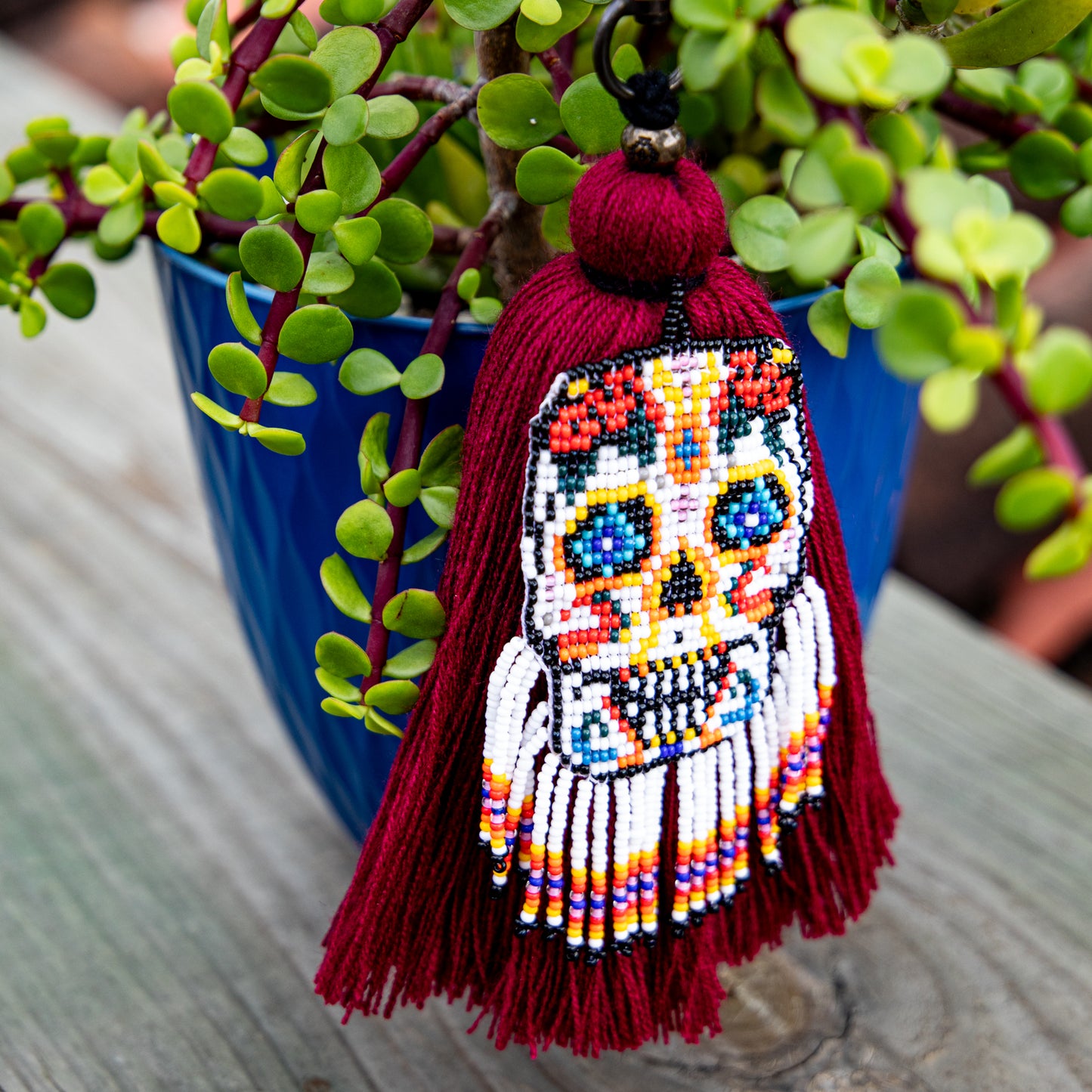 CLASSIC TASSEL - BEADED SKULL