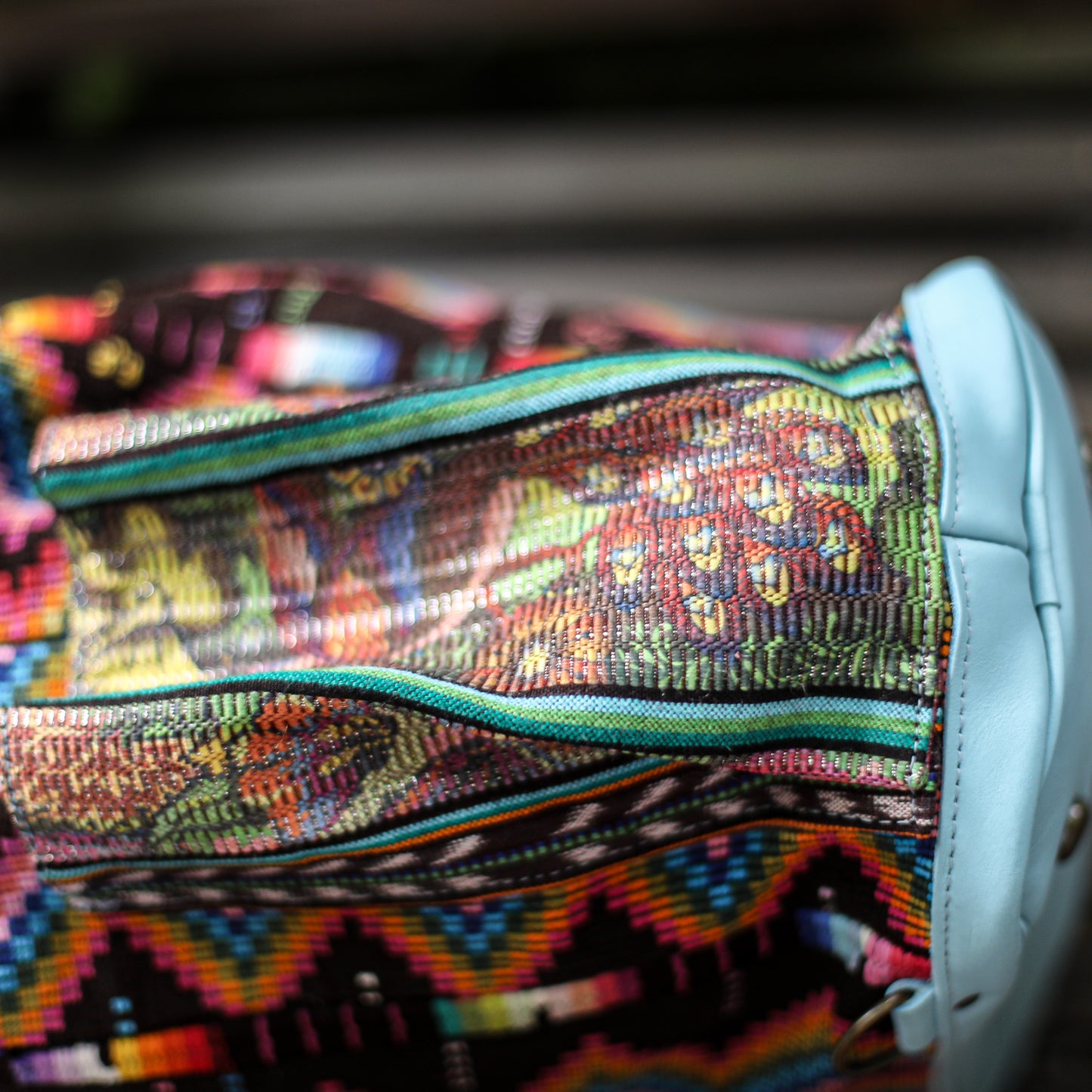 BEATRIZ CDB + DIAMANTE STRAP - OOAK HUIPIL - SKY BLUE - NO. 18904