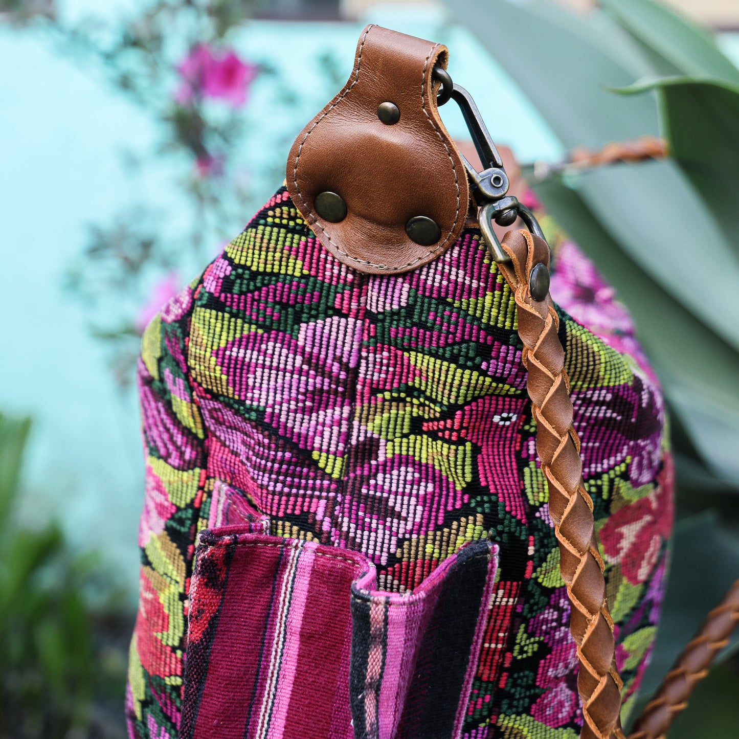 BEATRIZ MCDB + DIAMANTE STRAP - OOAK HUIPIL - CAFE - 19356