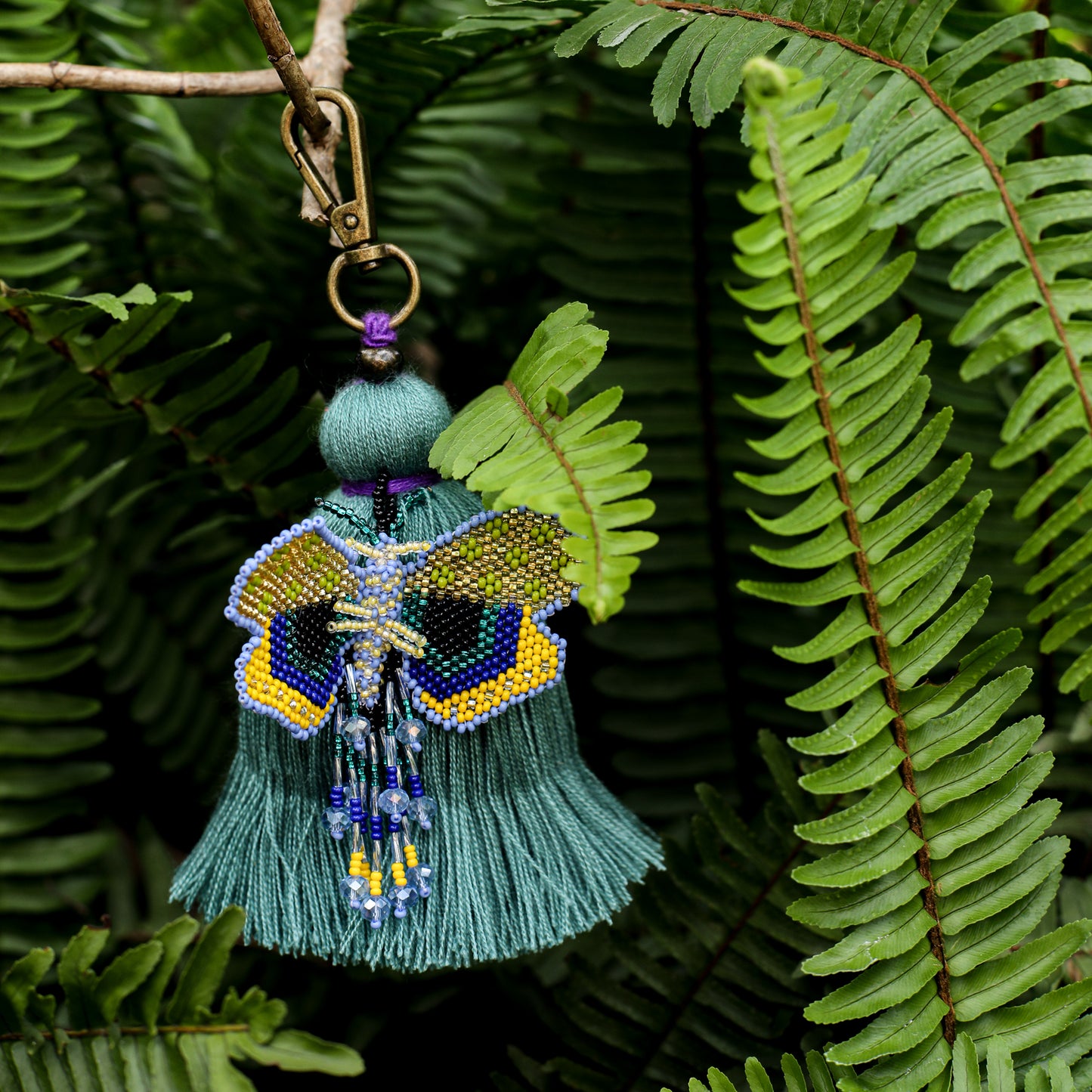 CLASSIC TASSEL - BEADED BUTTERFLY CHARM - NO. 200257