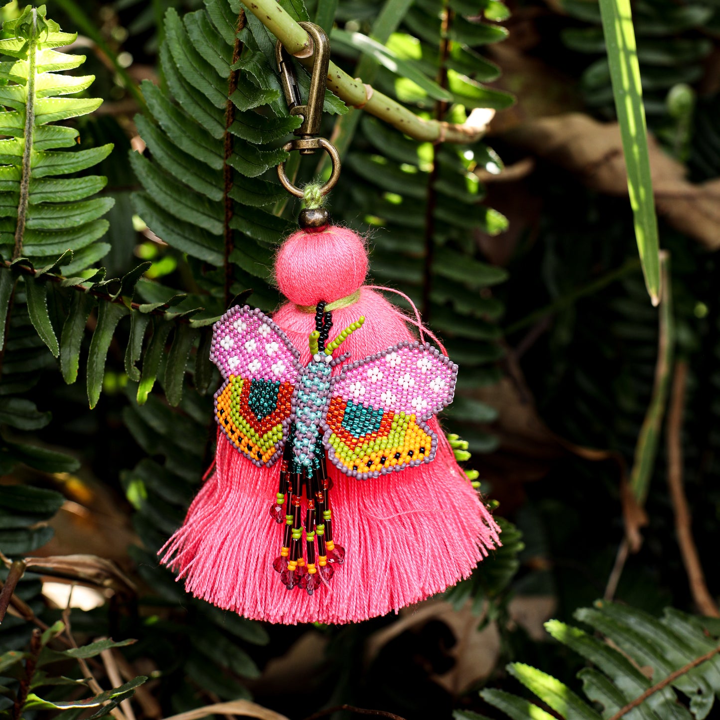 CLASSIC TASSEL - BEADED BUTTERFLY CHARM - NO. 200278