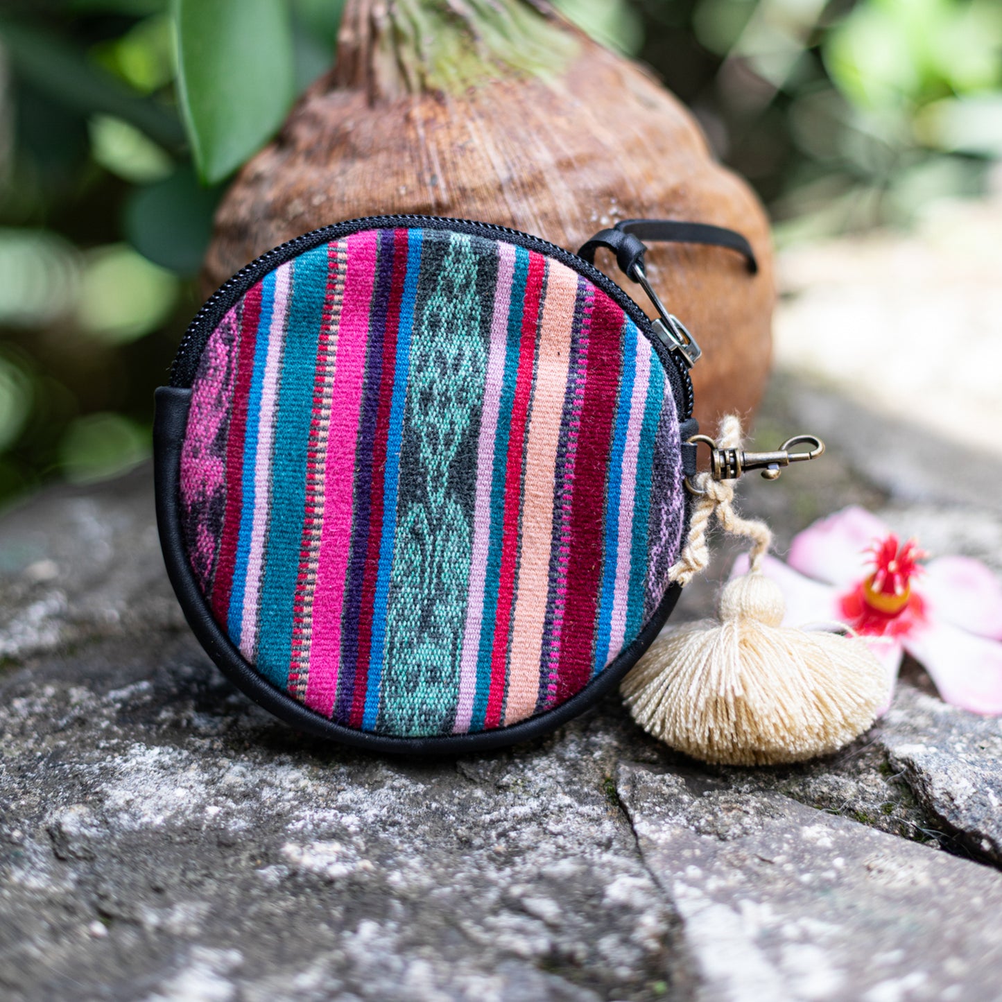 CIRCLE COIN PURSE - CORTE - BLACK - NO. 17561
