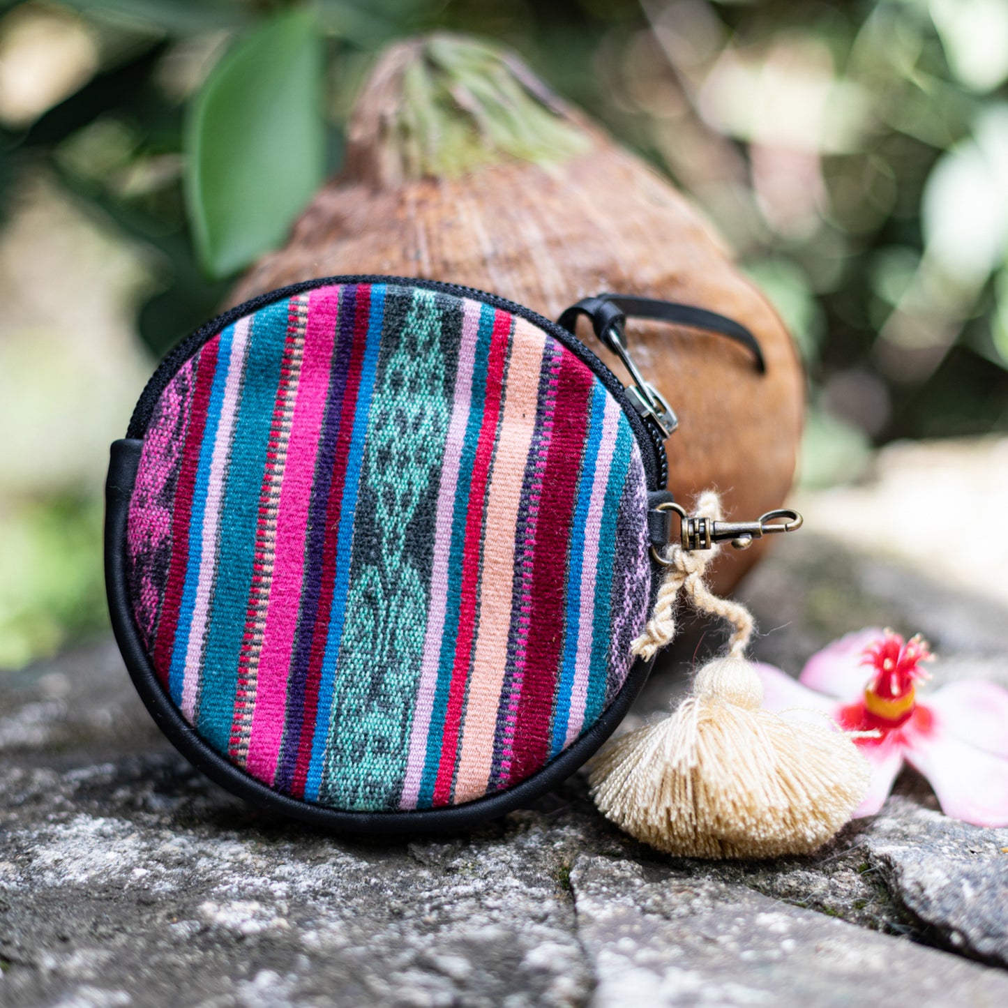 CIRCLE COIN PURSE - CORTE - BLACK - NO. 17561