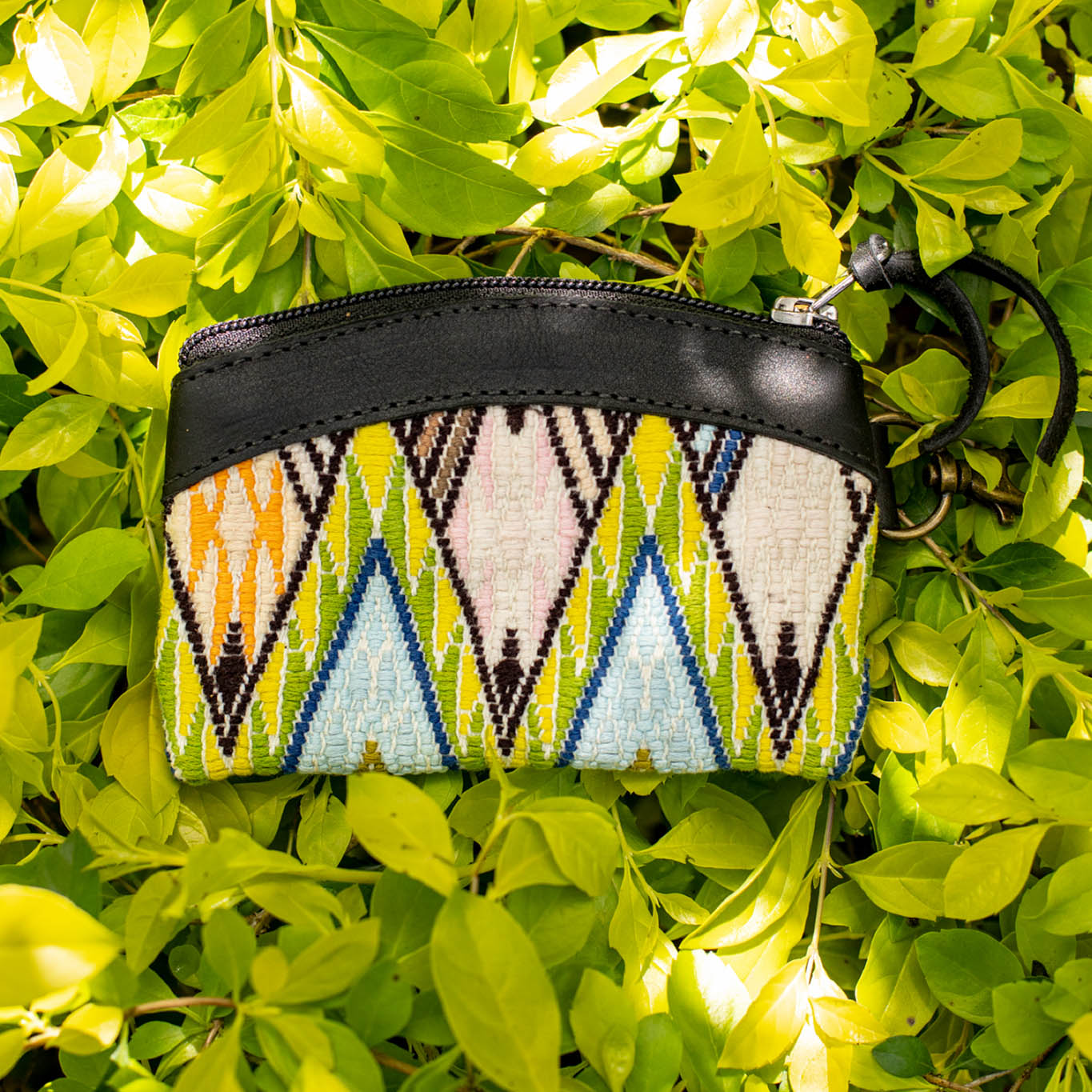 COIN PURSE - OOAK HUIPIL - BLACK - NO. 16916