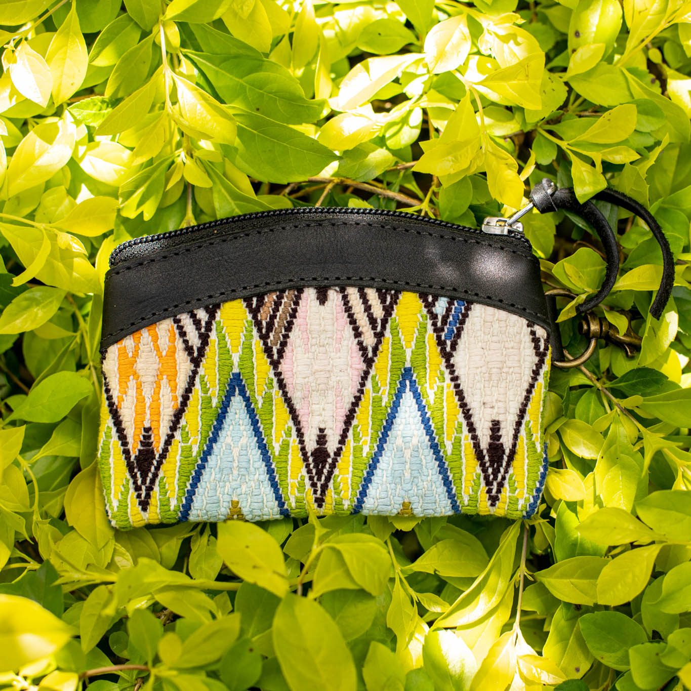 COIN PURSE - OOAK HUIPIL - BLACK - NO. 16916