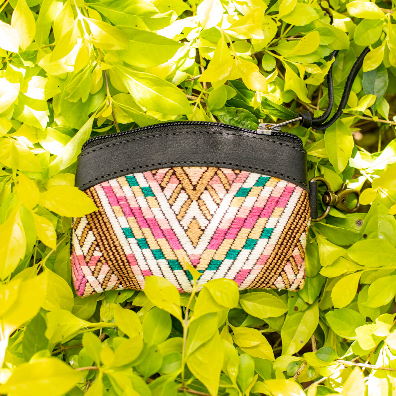 COIN PURSE - OOAK HUIPIL - BLACK - NO. 16914
