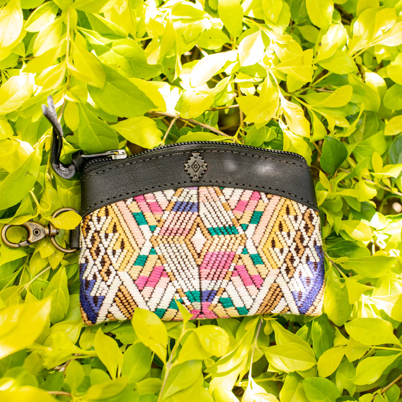 COIN PURSE - OOAK HUIPIL - BLACK - NO. 16914