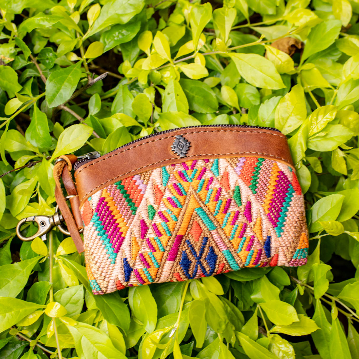 COIN PURSE - OOAK HUIPIL - CAFE - NO. 16937