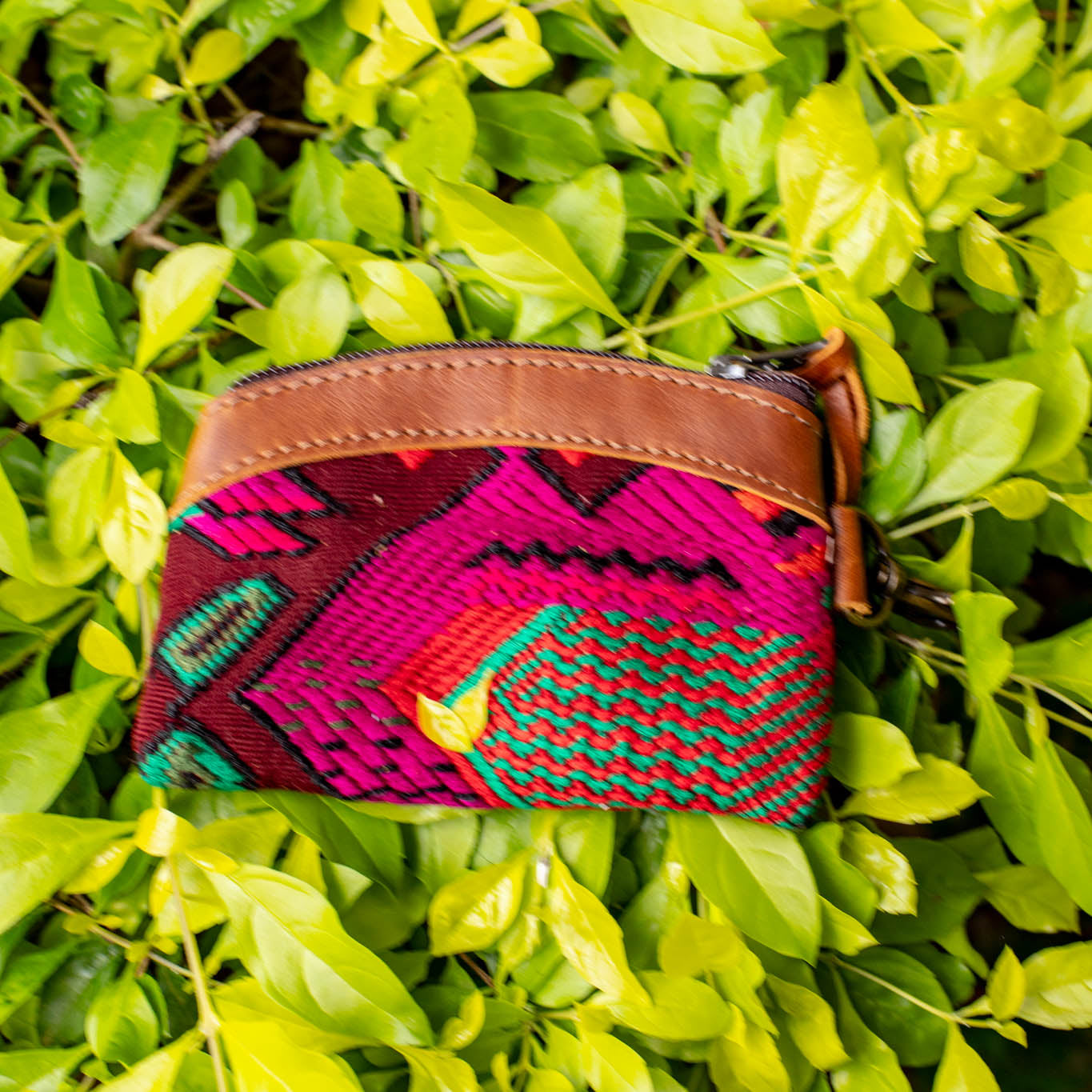 COIN PURSE - OOAK HUIPIL - CAFE - NO. 16935