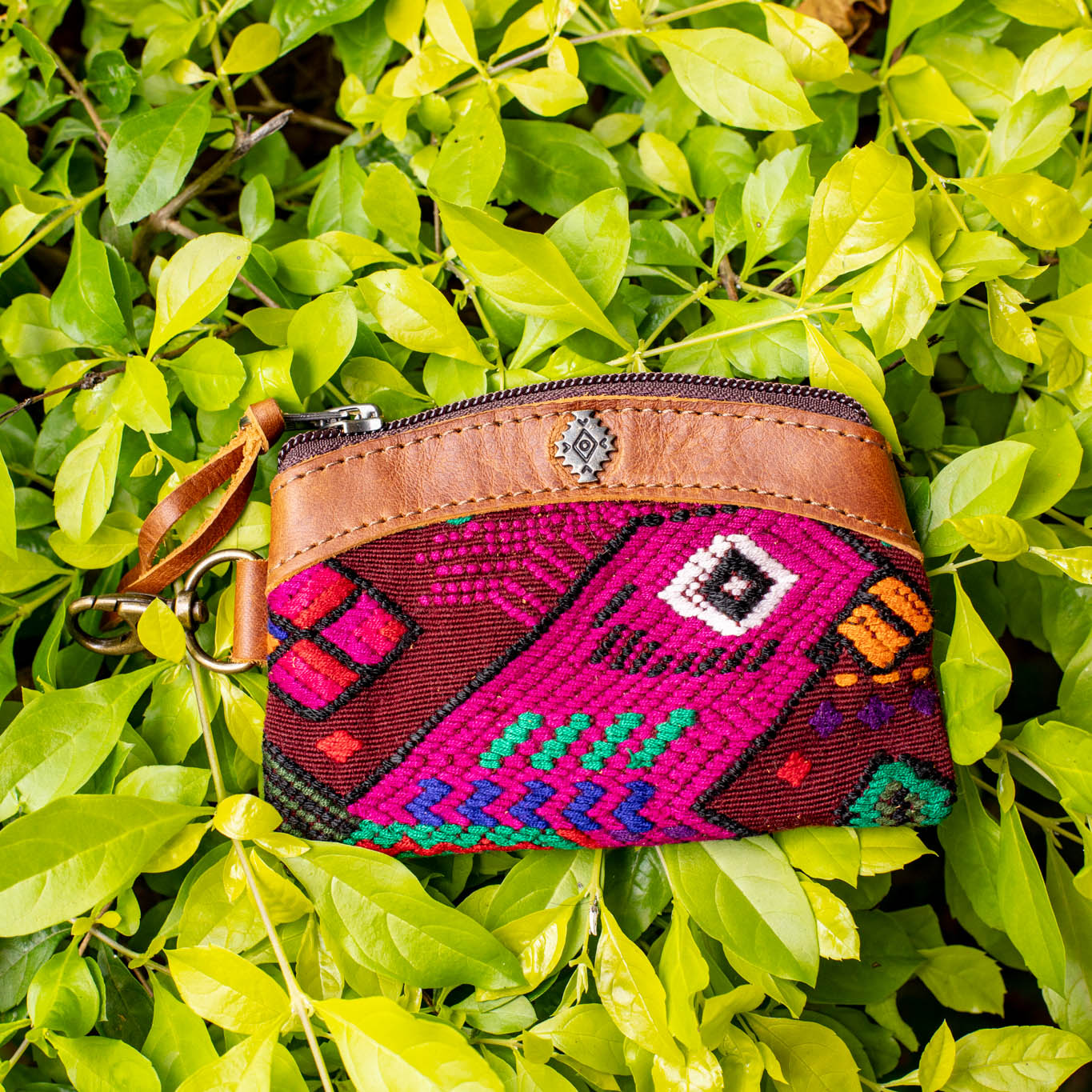 COIN PURSE - OOAK HUIPIL - CAFE - NO. 16935