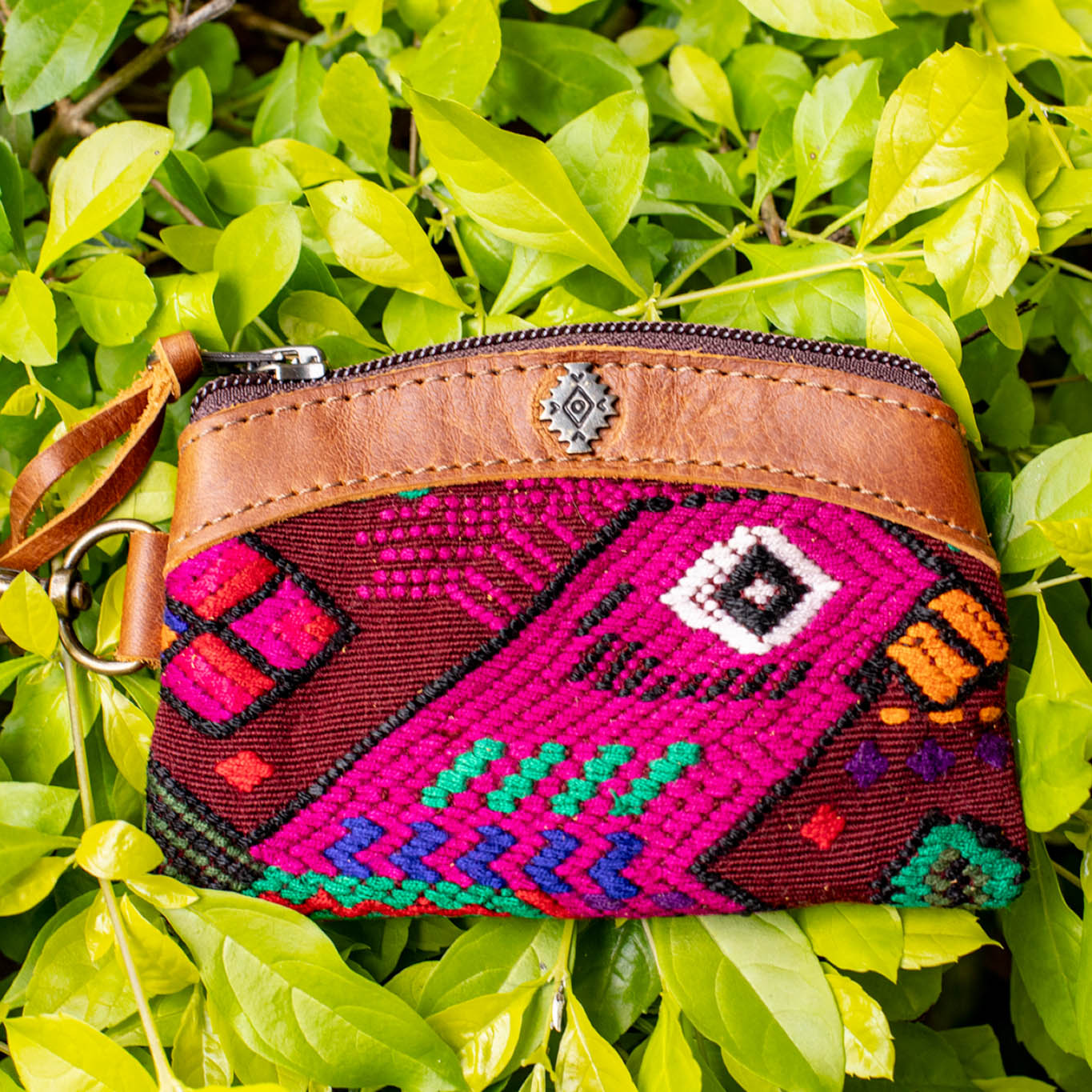COIN PURSE - OOAK HUIPIL - CAFE - NO. 16935