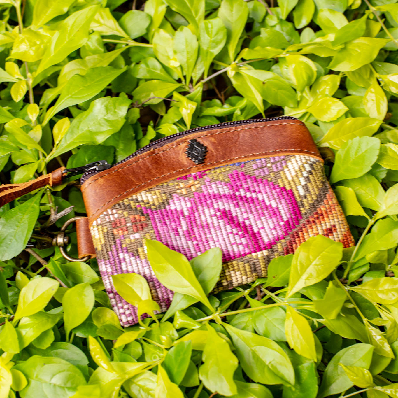 COIN PURSE - OOAK HUIPIL - CAFE - NO. 16940
