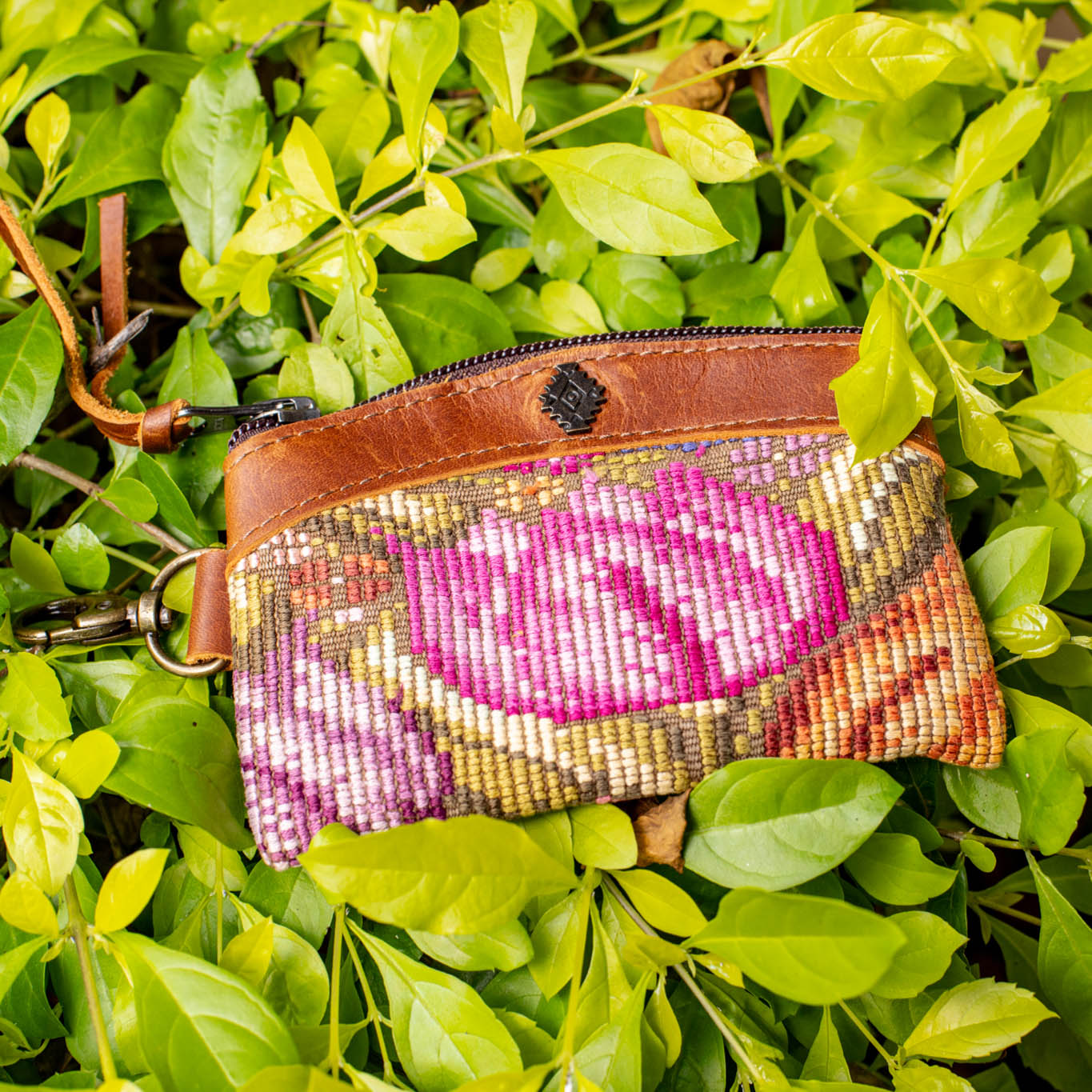 COIN PURSE - OOAK HUIPIL - CAFE - NO. 16940