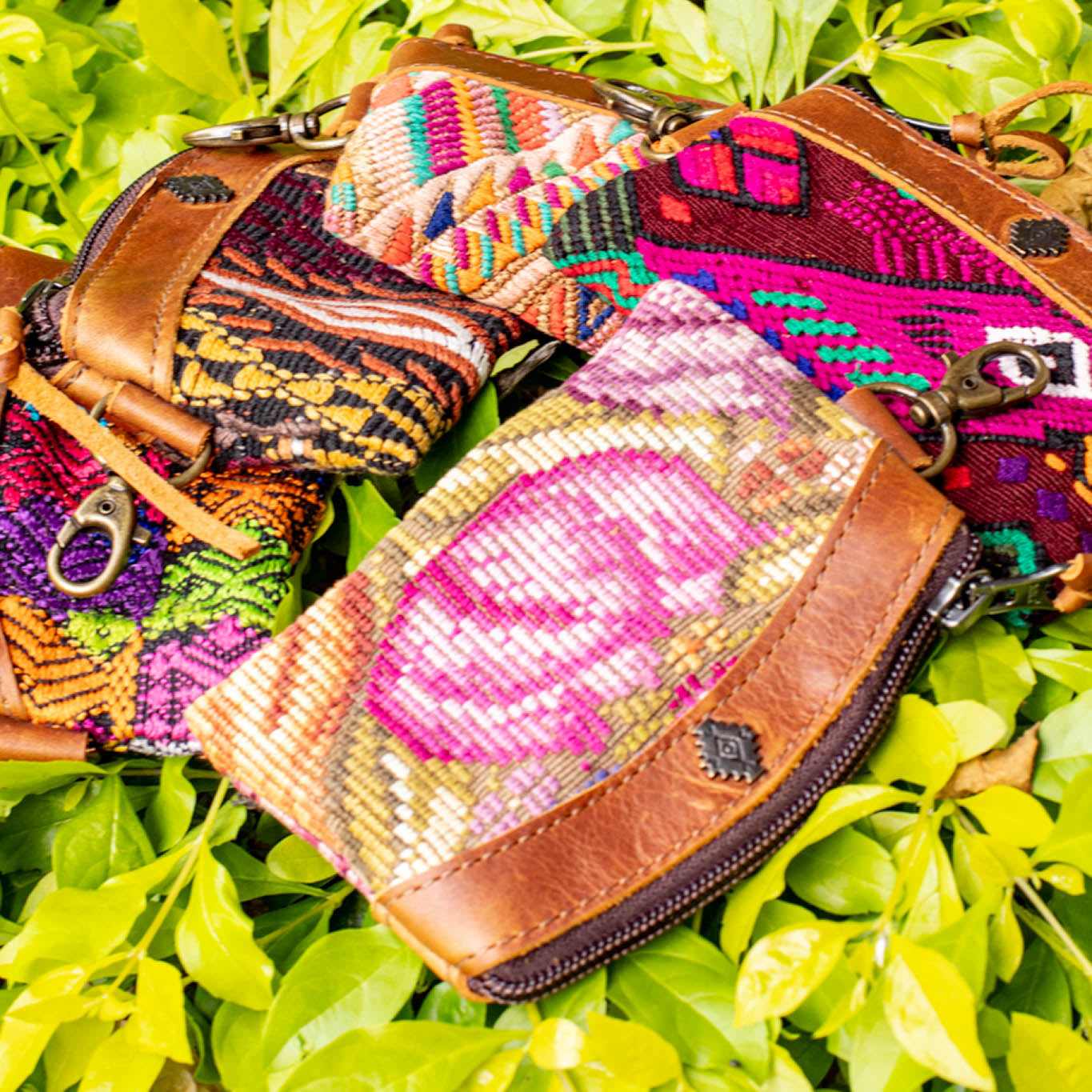 COIN PURSE - OOAK HUIPIL - CAFE - NO. 16940