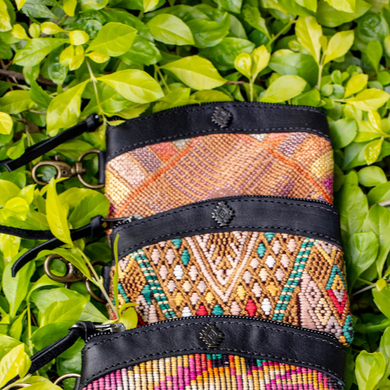 COIN PURSE - OOAK HUIPIL - BLACK - NO. 16927