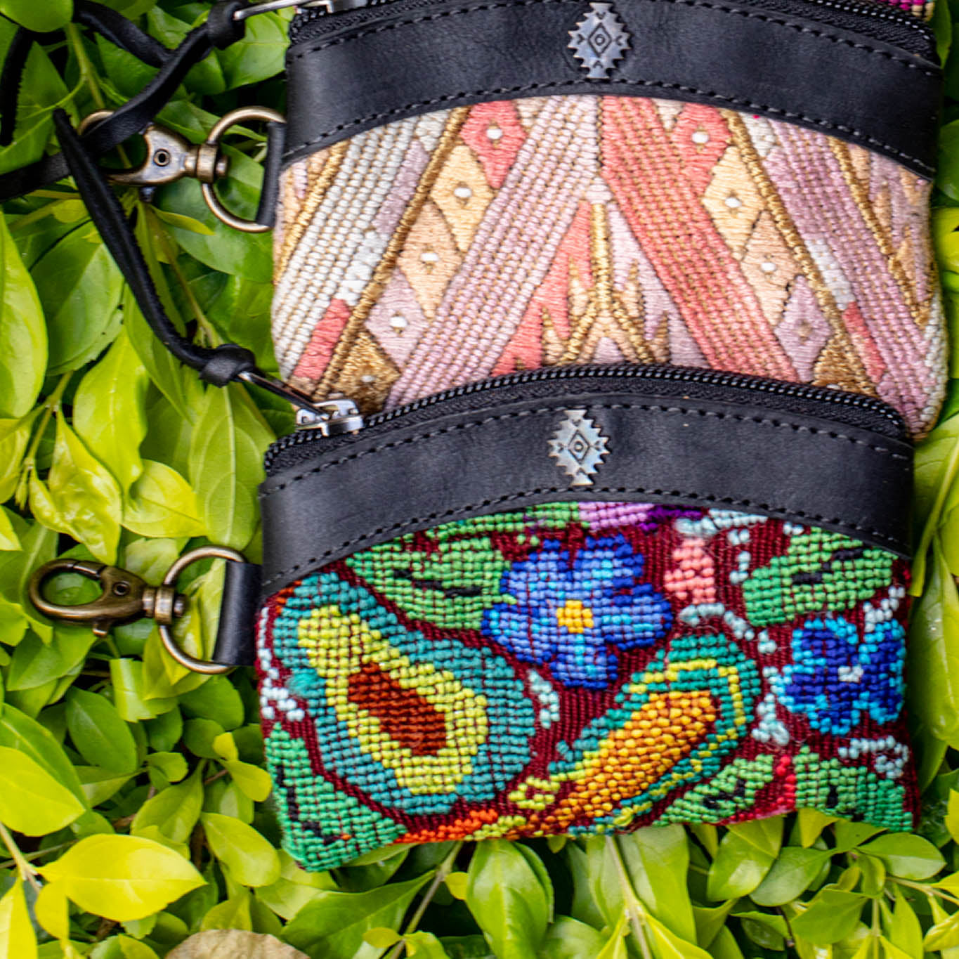 COIN PURSE - OOAK HUIPIL - BLACK - NO. 16924