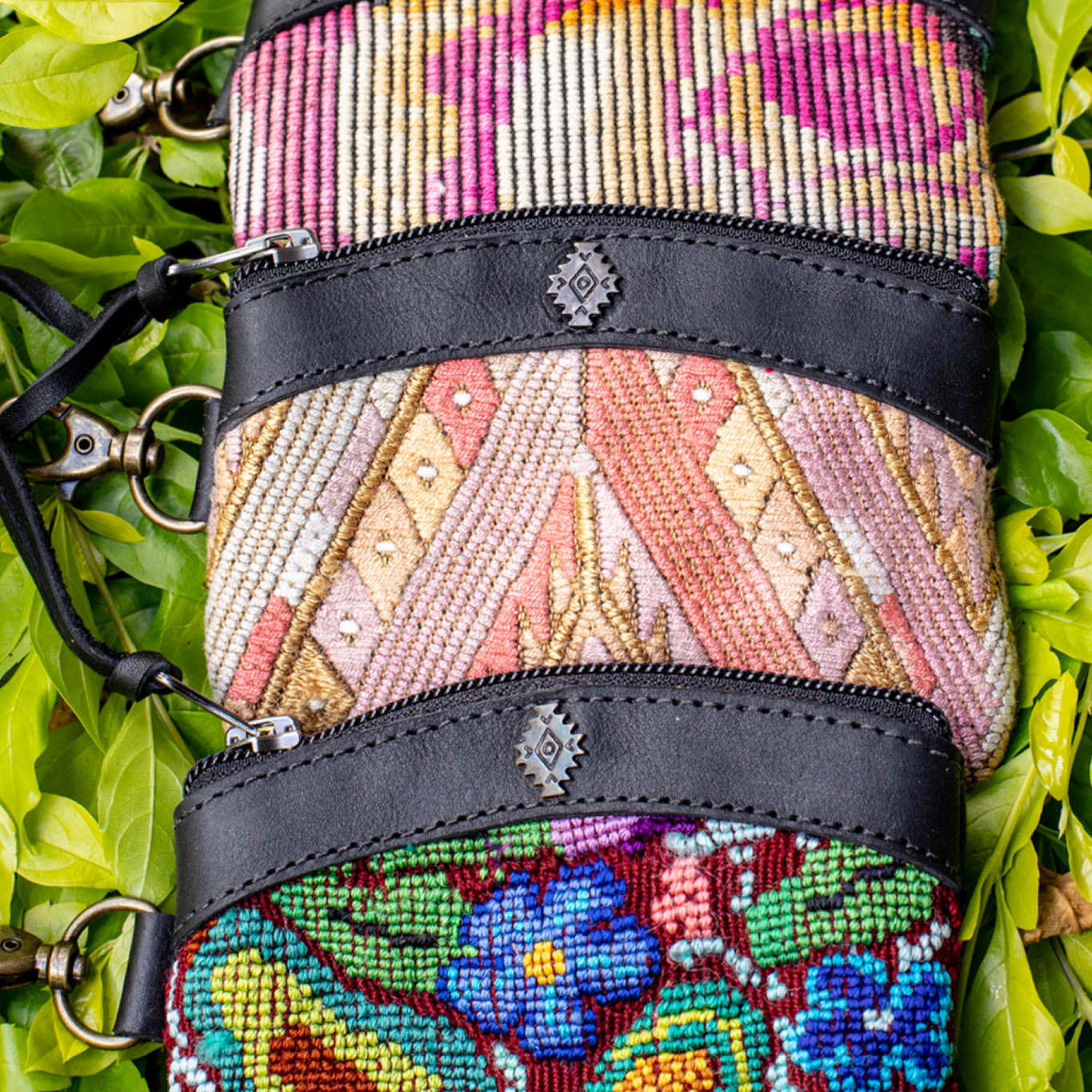 COIN PURSE - OOAK HUIPIL - BLACK - NO. 16925