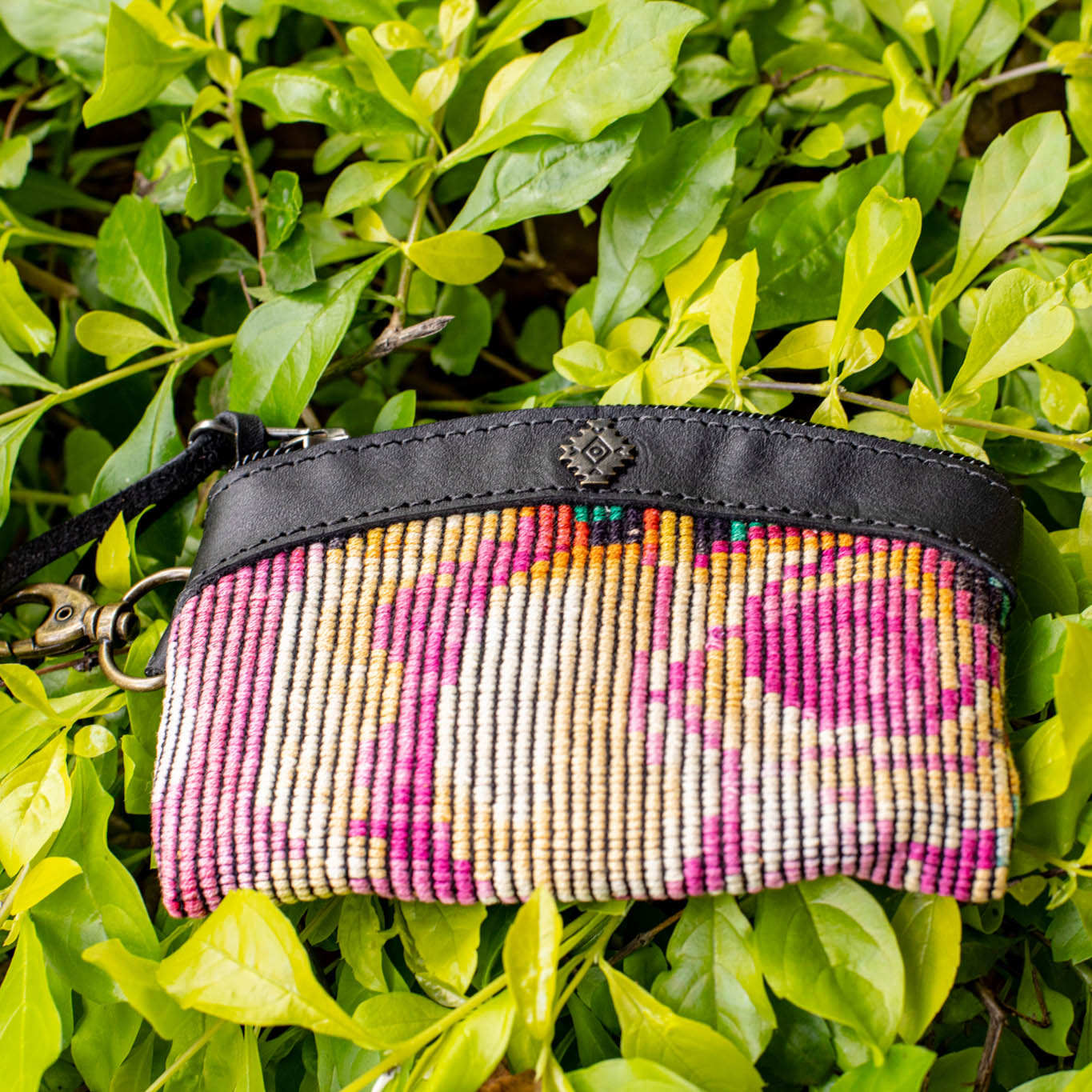 COIN PURSE - OOAK HUIPIL - BLACK - NO. 16926