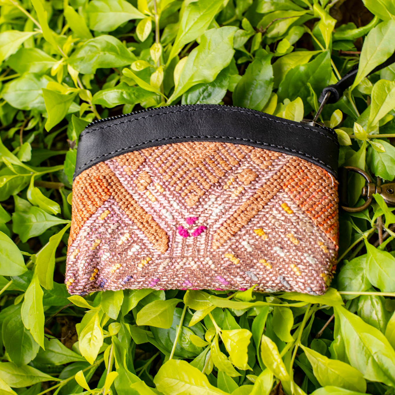 COIN PURSE - OOAK HUIPIL - BLACK - NO. 16927