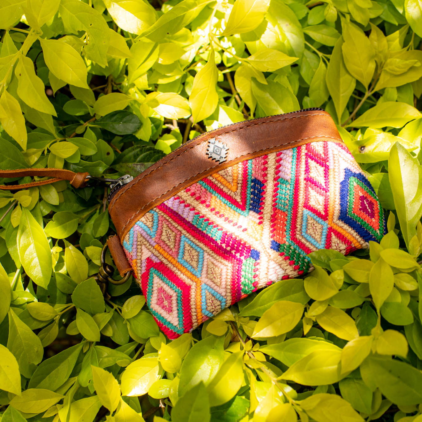 COIN PURSE - OOAK HUIPIL - CAFE - NO. 16949