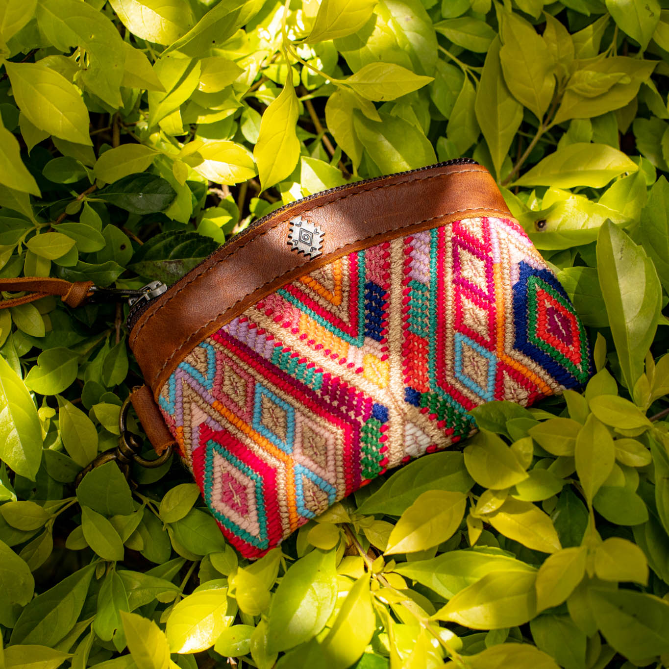 COIN PURSE - OOAK HUIPIL - CAFE - NO. 16949