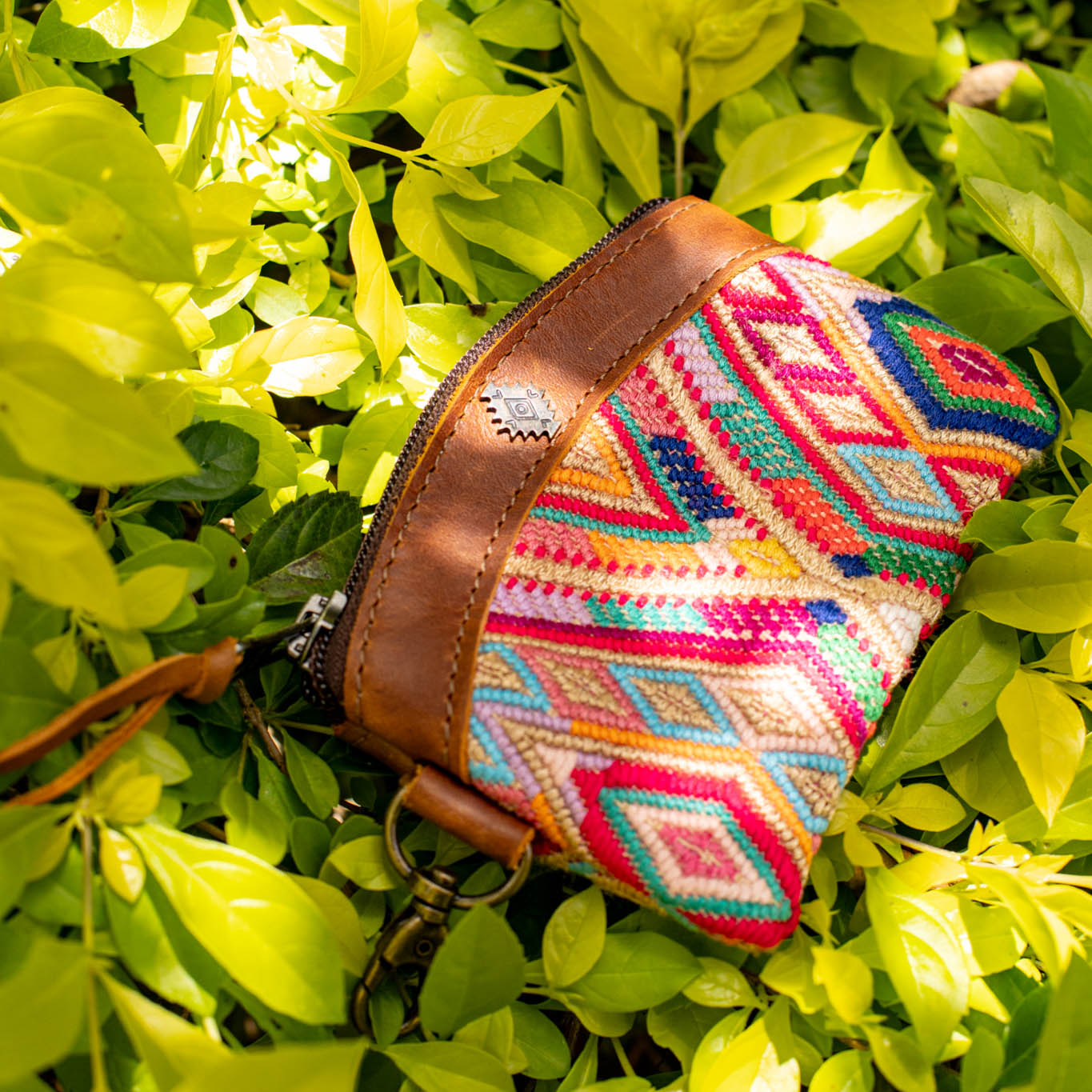 COIN PURSE - OOAK HUIPIL - CAFE - NO. 16949
