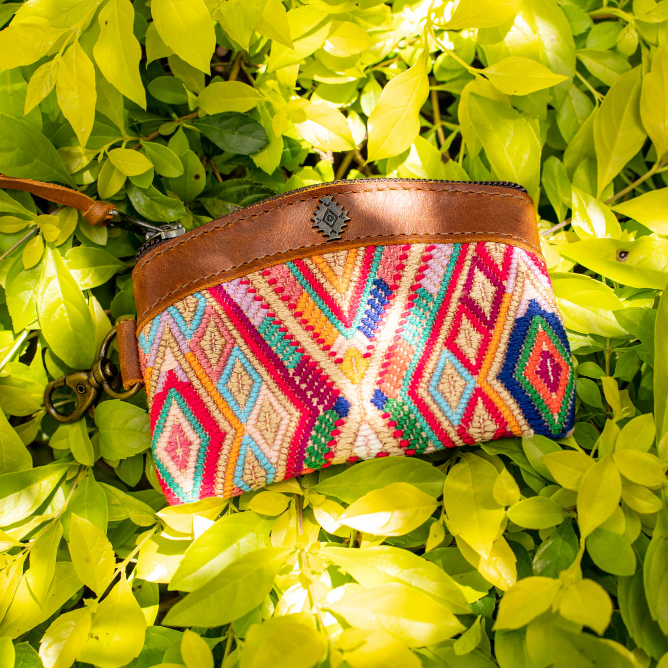 COIN PURSE - OOAK HUIPIL - CAFE - NO. 16949
