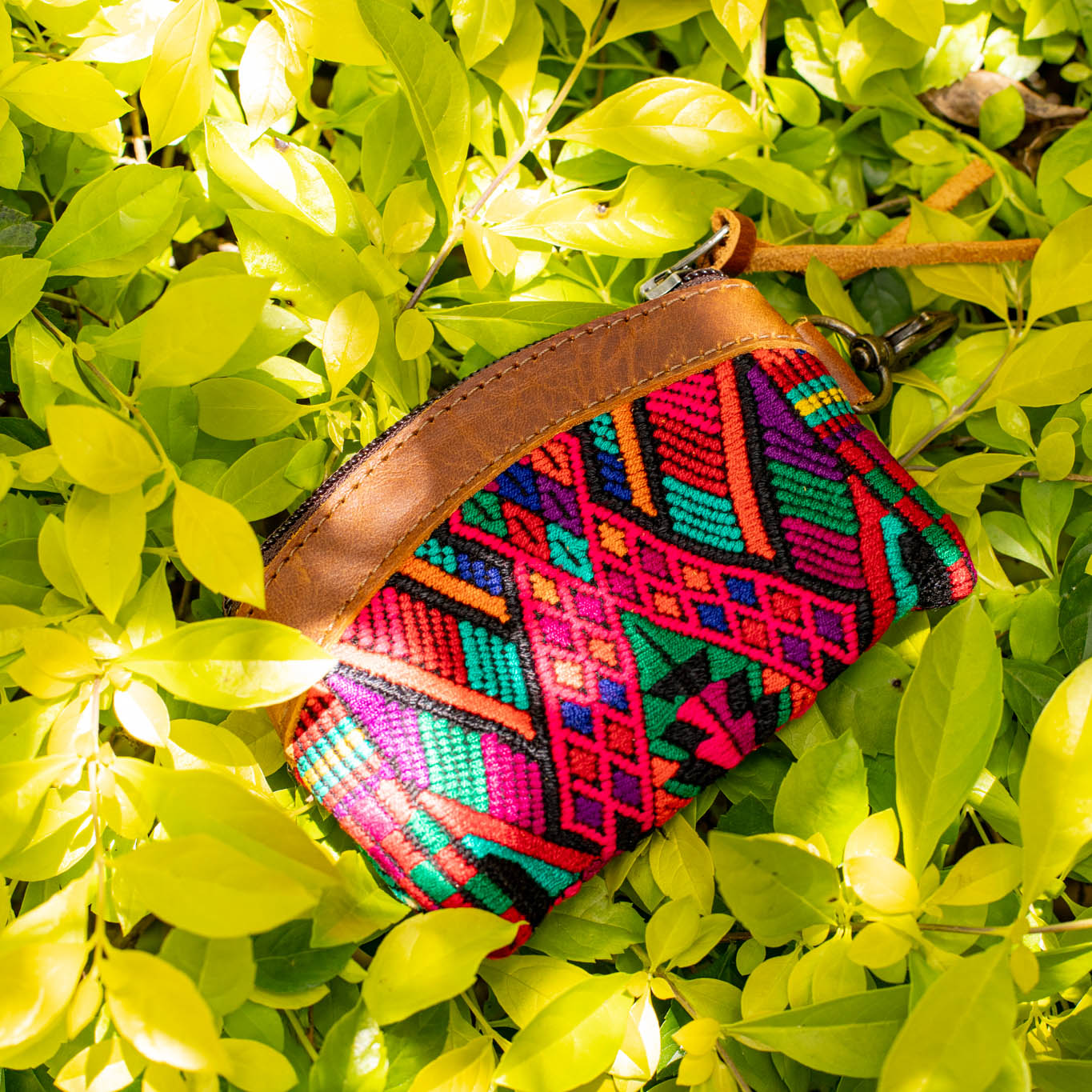 COIN PURSE - OOAK HUIPIL - CAFE - NO. 16951