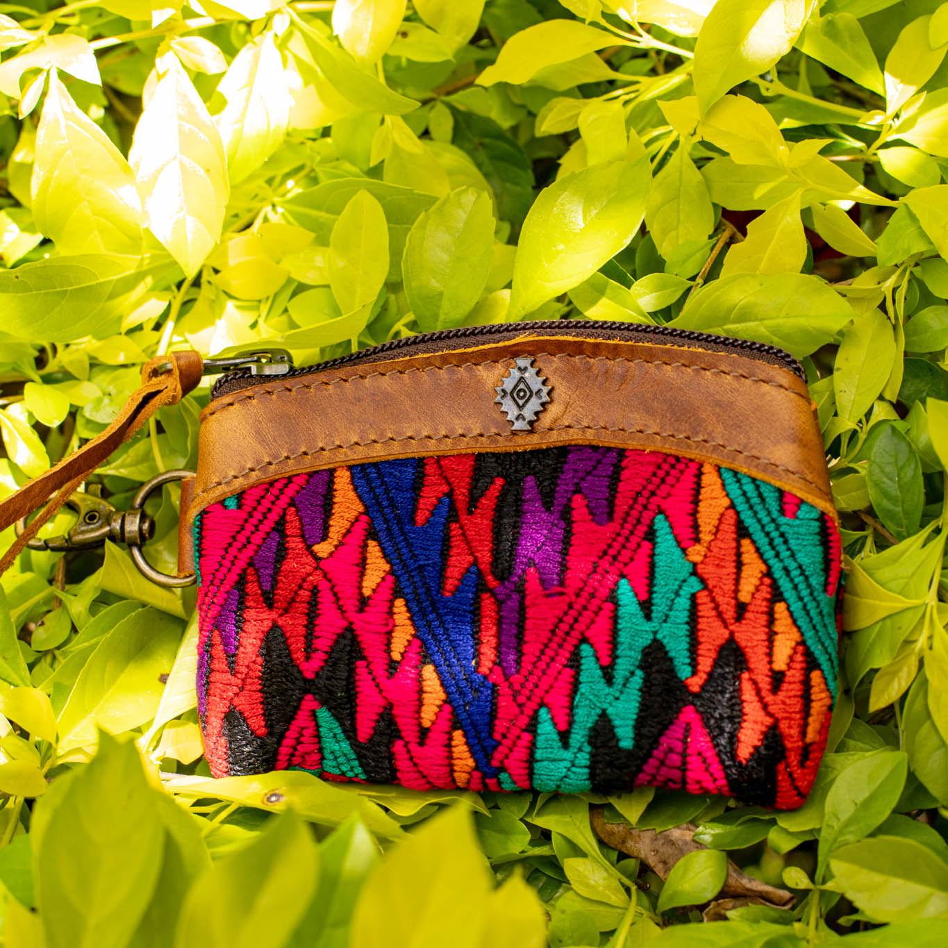 COIN PURSE - OOAK HUIPIL - CAFE - NO. 16951